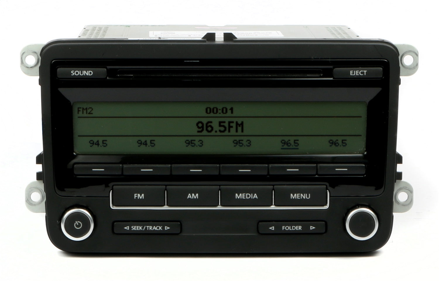 1 Factory Radio 638-59101-NOA AM FM Radio CD Player; Remanufactured; Black; OE Part Number: 1K0035164A; 1 Factory Radio 638-59101-NOA