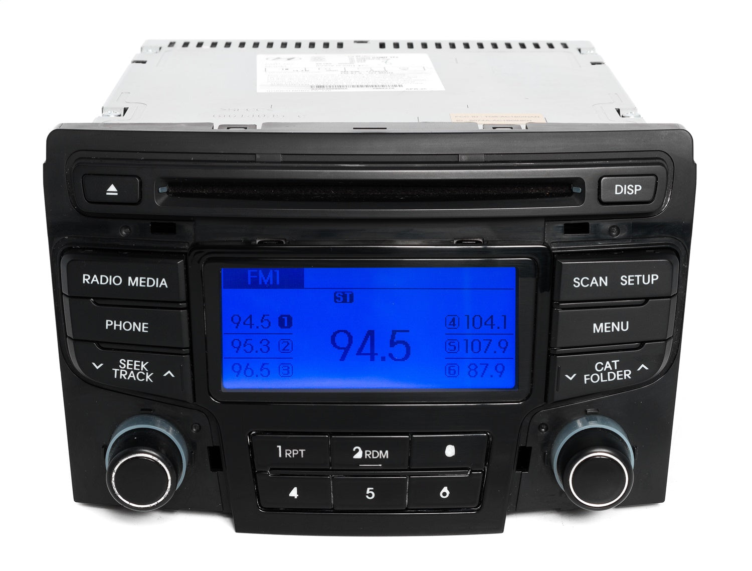 1 Factory Radio 638-59104-NOA AM FM XM MP3 Radio CD Player 1 Factory Radio 638-59104-NOA