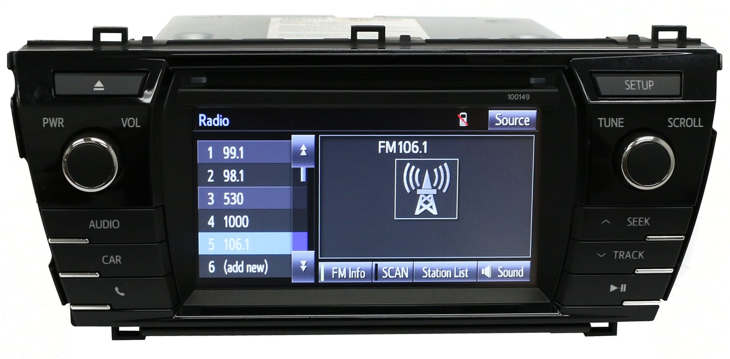 1 Factory Radio 638-72482-NOA2 AM FM Radio CD Player; Remanufactured; Single Disc; OE Part Number: 86140-02050; 1 Factory Radio 638-72482-NOA2