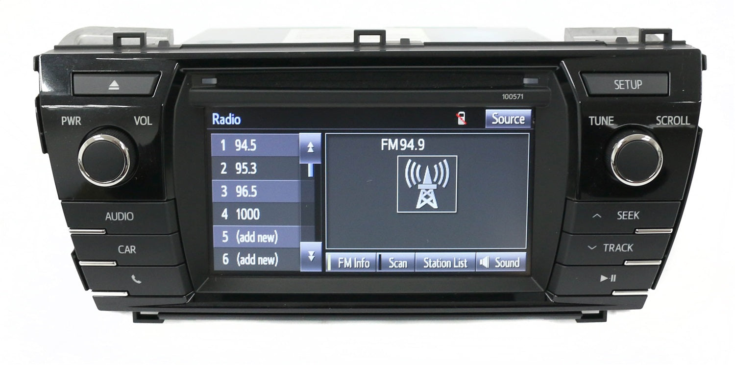 1 Factory Radio 638-74094-NOA4 AM FM Radio CD Display Screen 1 Factory Radio 638-74094-NOA4