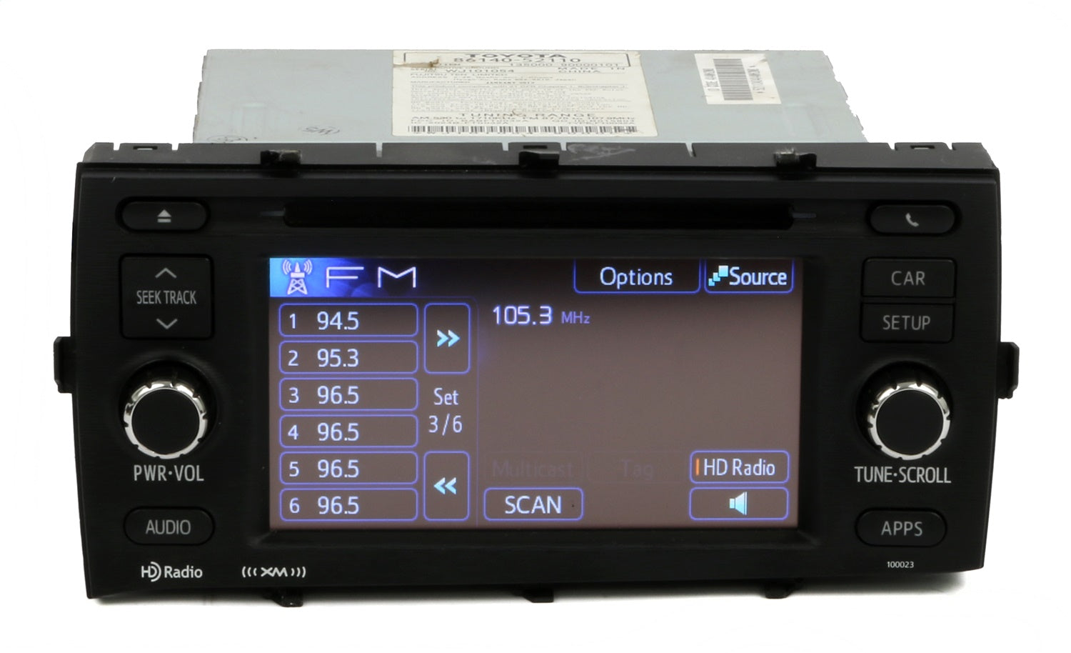 1 Factory Radio 638-72206-NOA AM FM Radio CD Player 1 Factory Radio 638-72206-NOA