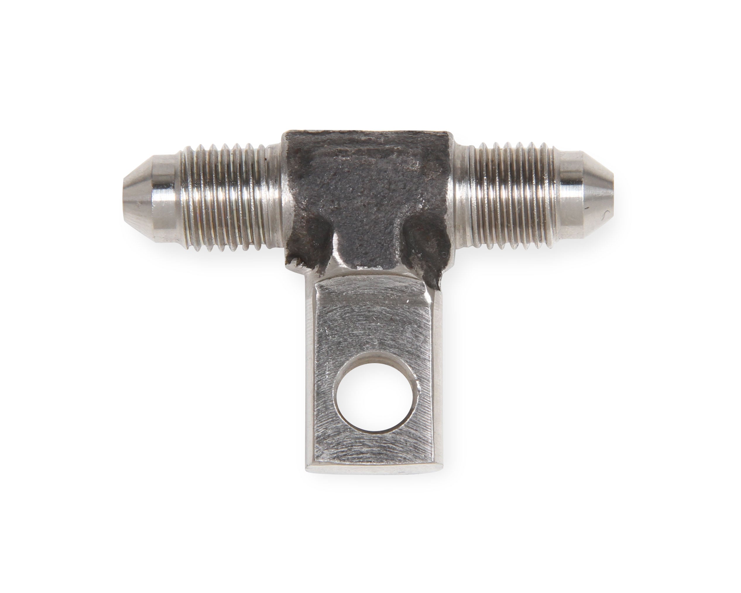 Earl's -3 Male to -3 Male Straight Frame Saver w/ Mount - Stainless Steel