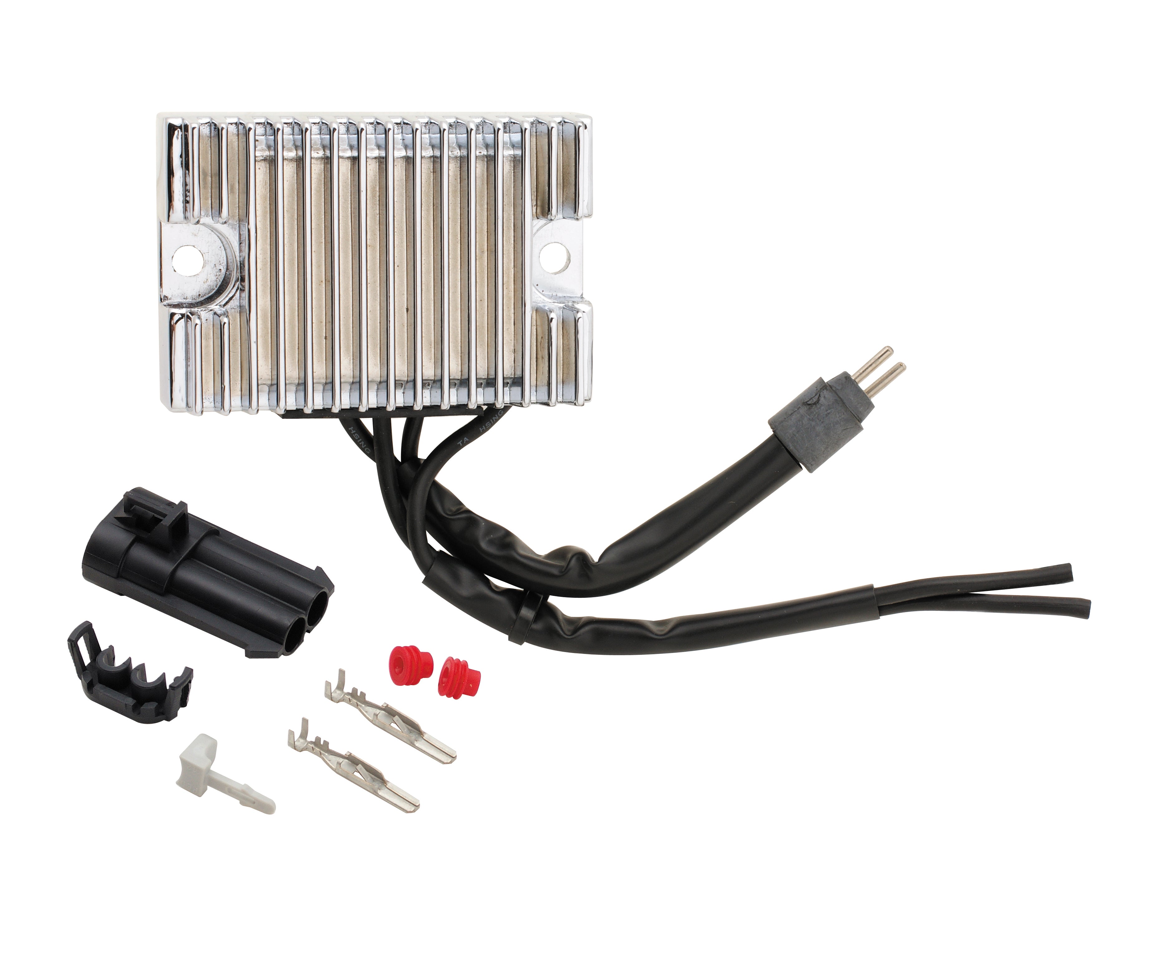 ACCEL 201137C Voltage Regulator; Motorcycle; Fits 2004-06 Harley Davidson Sportster; Chrome; ACCEL 201137C