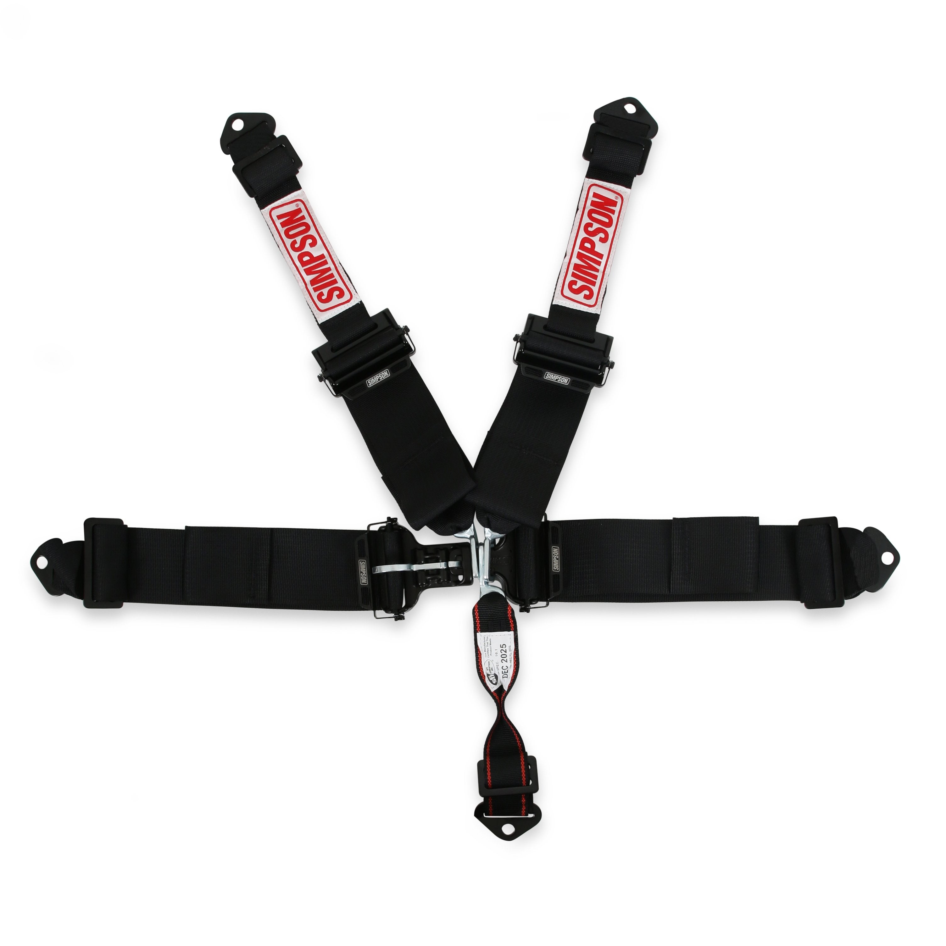Simpson Safety 132LD5WB Simpson Latch & Link Harness 3" Double Pull down 3-2 Shoulder SFI 16.1 Simpson Safety 132LD5WB