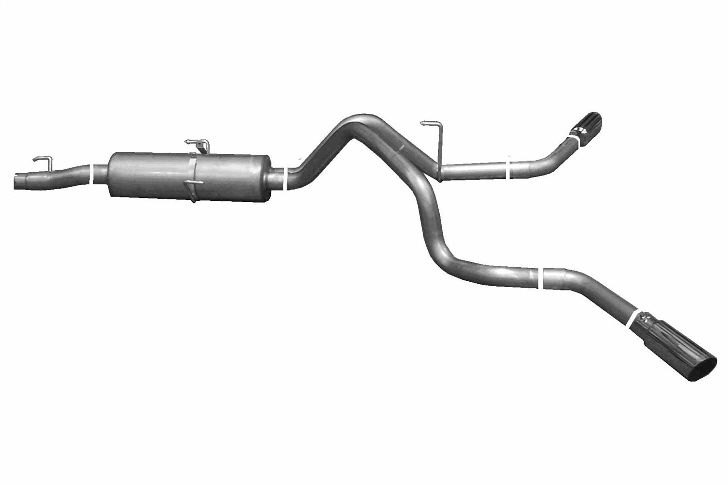 Gibson Performance Exhaust 6500 Cat-Back Dual Extreme Exhaust System; Aluminized Gibson Performance Exhaust 6500