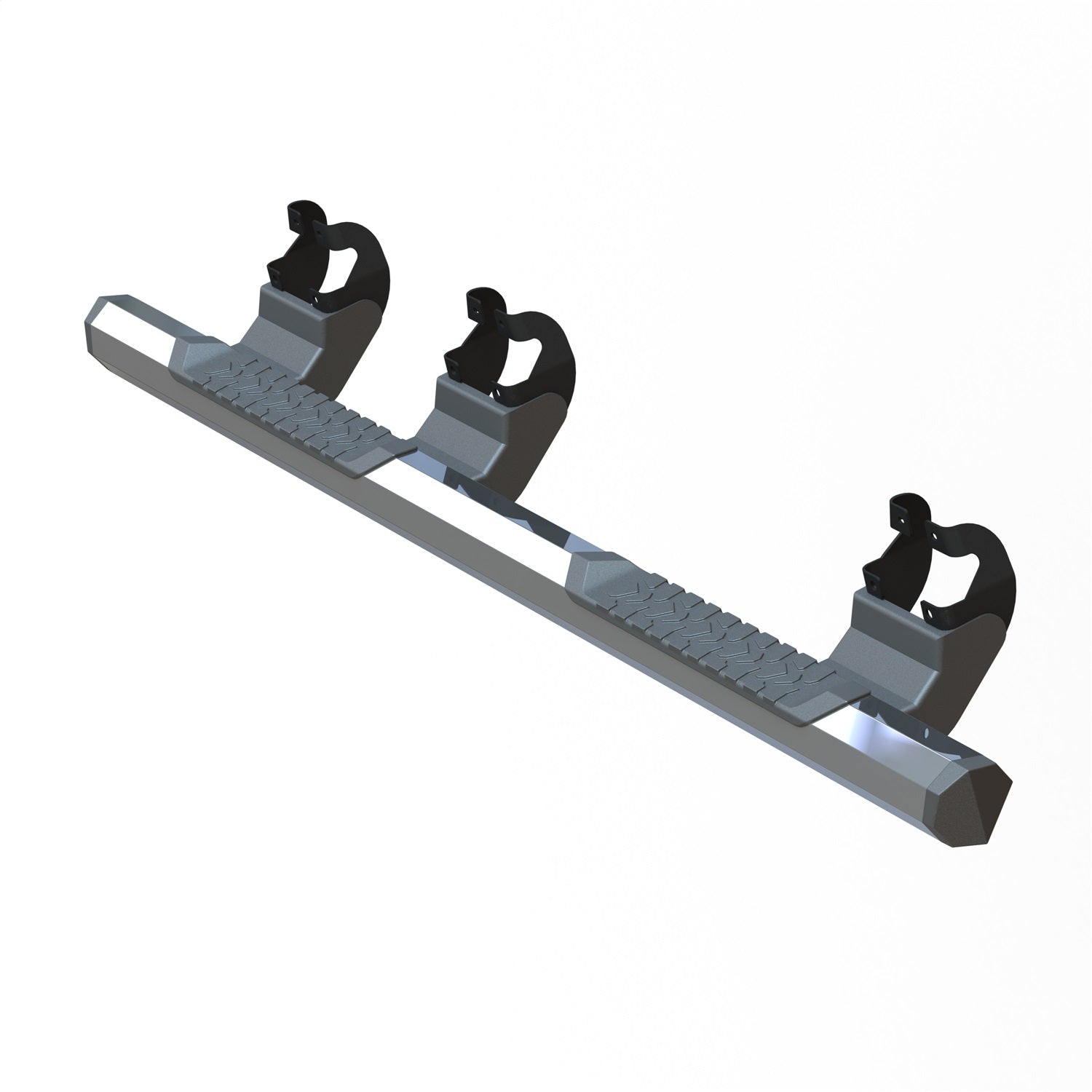GEM TUBES 300034 OCTA Series Nerf Bar; Aluminum; Premium Chrome Finish; GEM TUBES 300034