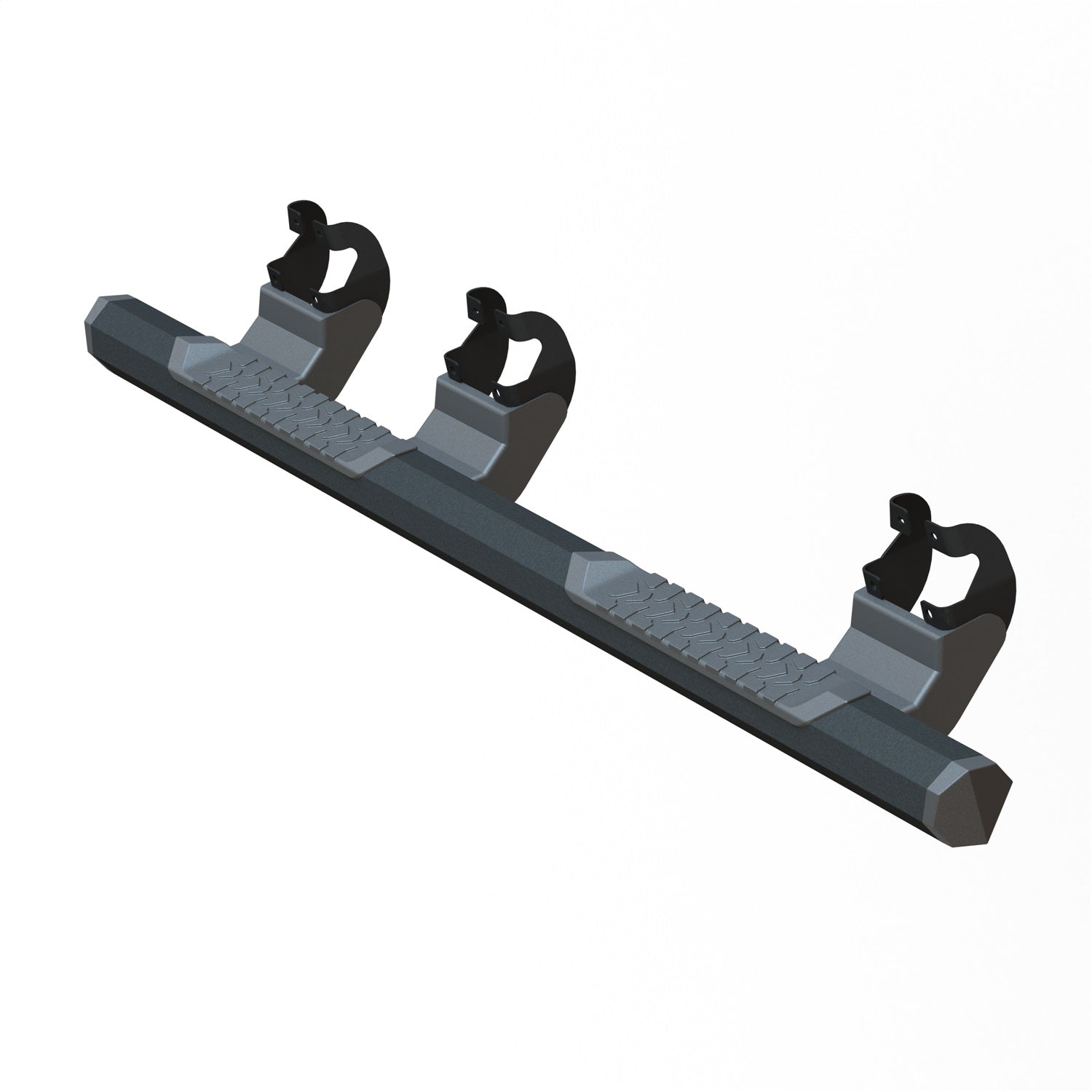 GEM TUBES 300035 OCTA Series Nerf Bar; Aluminum; Black Powder Coat Finish; GEM TUBES 300035