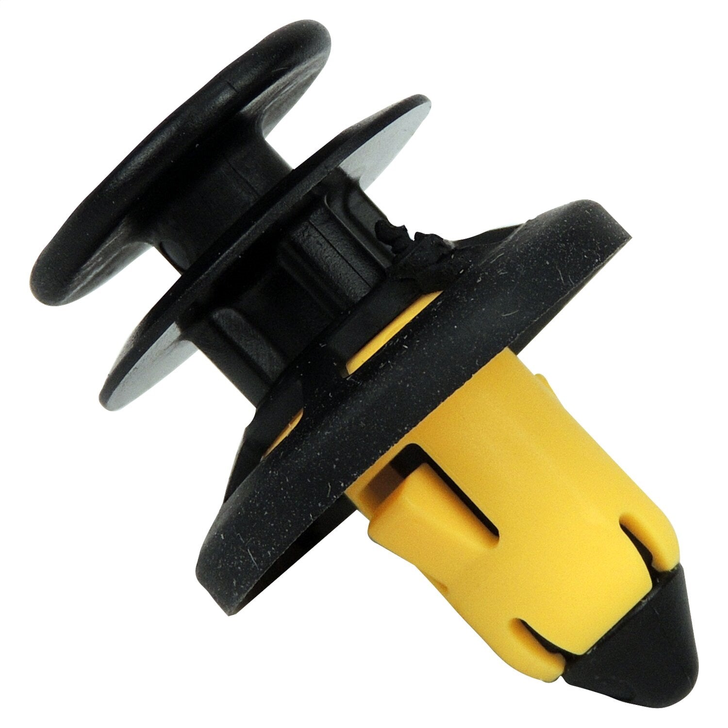 Crown Automotive Jeep Replacement 6510747AA Door Trim Panel Push Pin; Front; Black And Yellow; Plastic; Crown Automotive Jeep Replacement 6510747AA