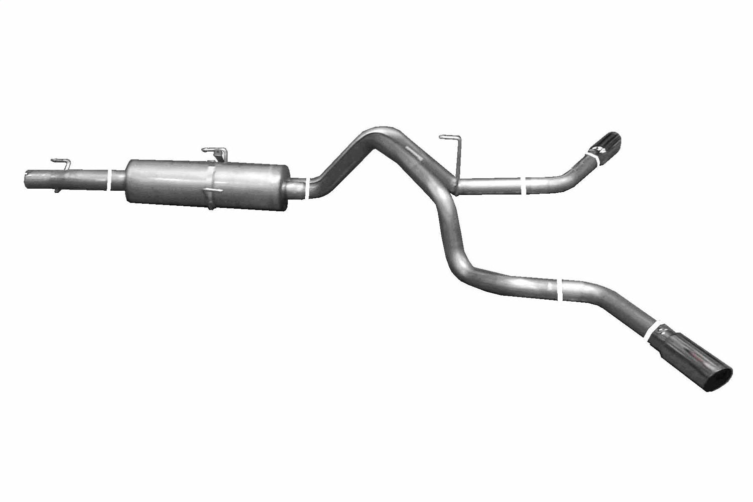 Gibson Performance Exhaust 6533 Cat-Back Dual Extreme Exhaust System; Aluminized Gibson Performance Exhaust 6533