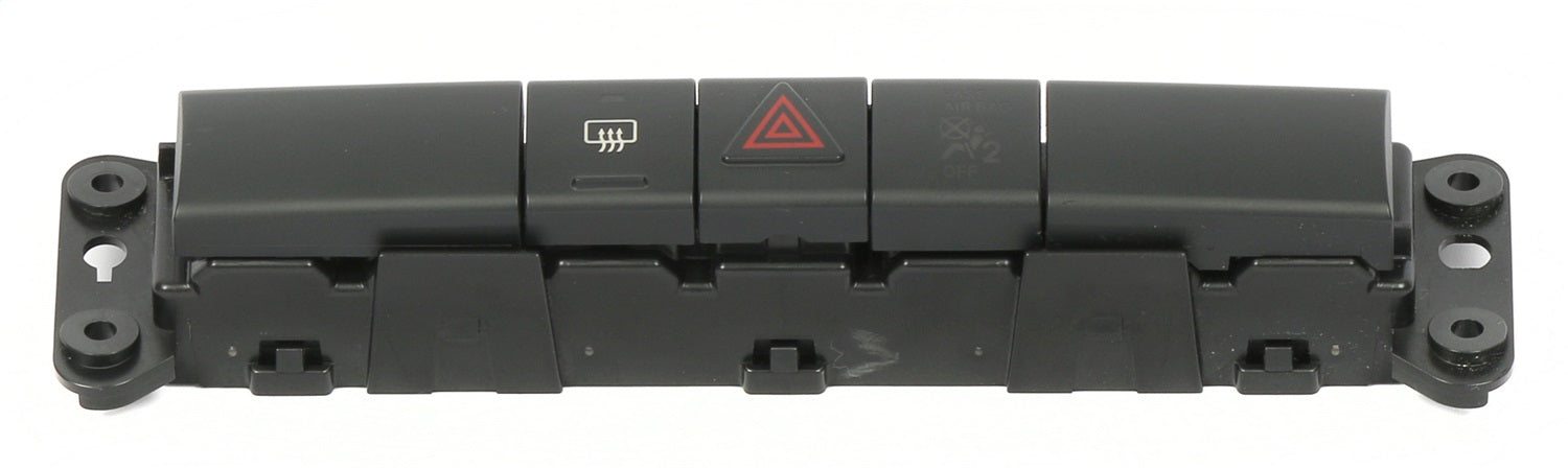 1 Factory Radio 655-00884-NOA-X Hazard And Defrost Switch; Remanufactured; Black; OE Part Number: P04602653AD; 1 Factory Radio 655-00884-NOA-X