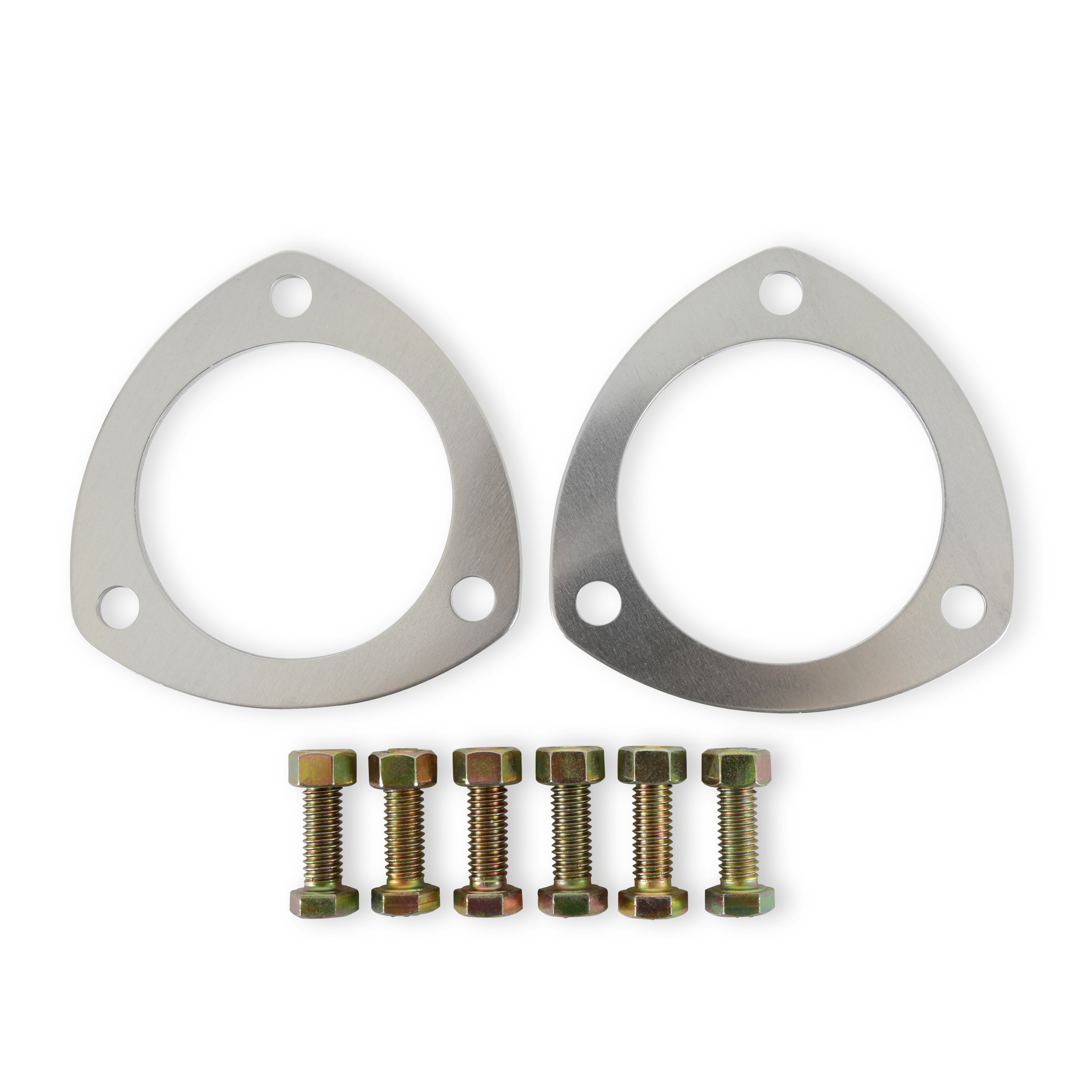 Mr Gasket 7421G Aluminum Collector Gasket; Triangle; 3 in. Dia.; Mr Gasket 7421G