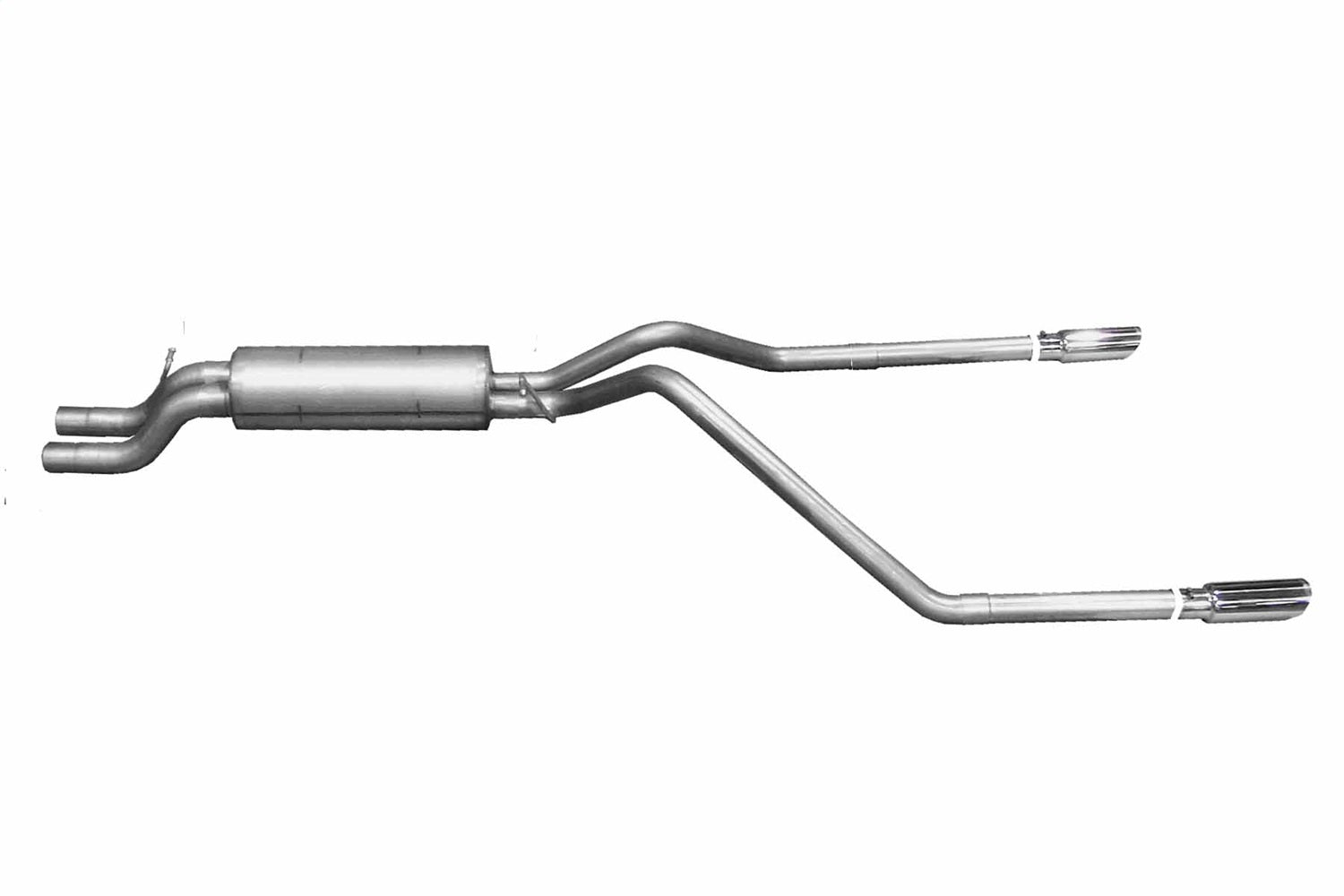 Gibson Performance Exhaust 65550 Cat-Back Dual Split Exhaust System; Stainless Gibson Performance Exhaust 65550