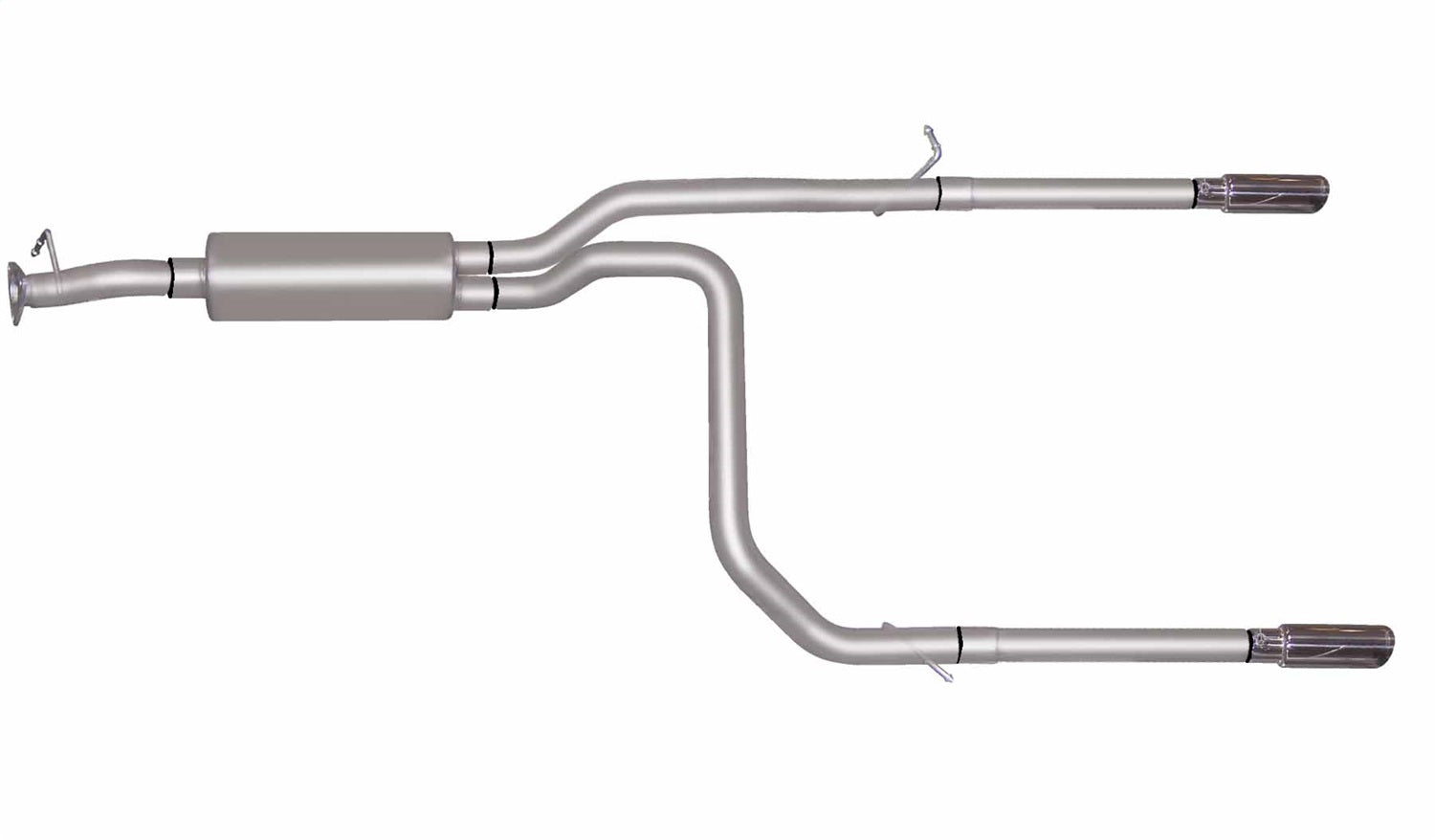 Gibson Performance Exhaust 65608 Cat-Back Dual Split Exhaust System; Stainless Gibson Performance Exhaust 65608