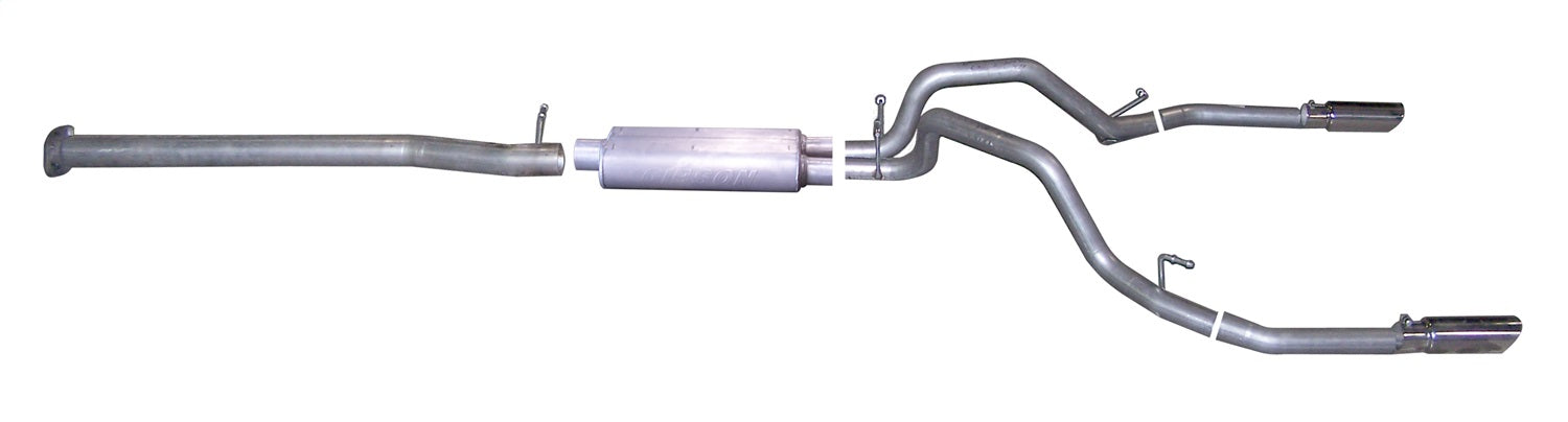 Gibson Performance Exhaust 65627 Cat-Back Dual Split Exhaust System; Stainless Gibson Performance Exhaust 65627