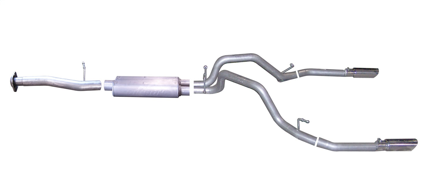 Gibson Performance Exhaust 65634 Cat-Back Dual Split Exhaust System; Stainless Gibson Performance Exhaust 65634