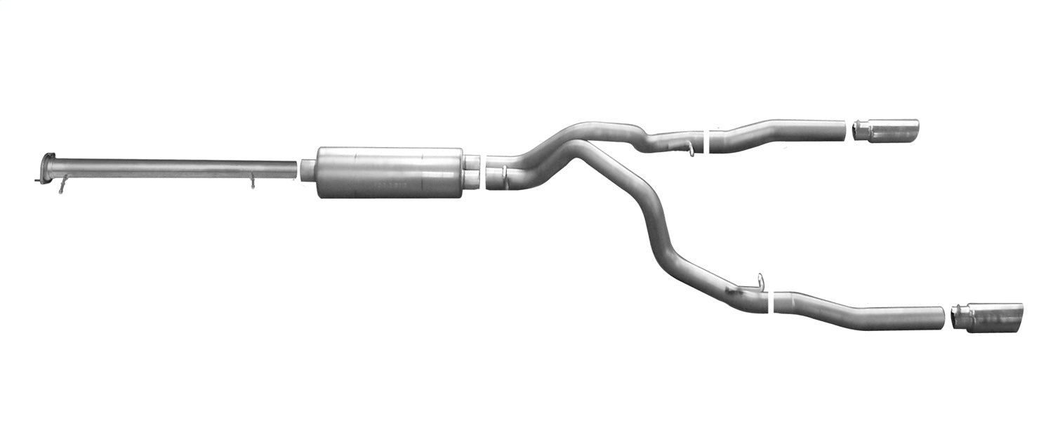 Gibson Performance Exhaust 65648 Cat-Back Dual Split Exhaust System; Stainless Gibson Performance Exhaust 65648