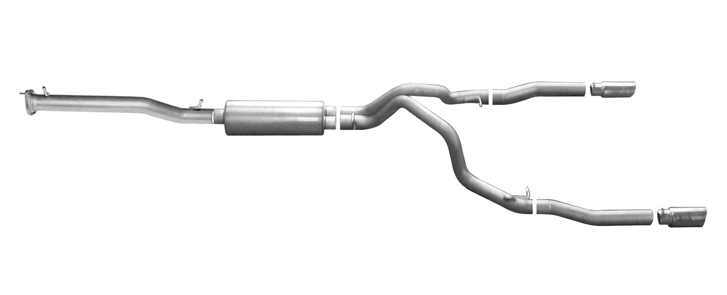 Gibson Performance Exhaust 65651 Cat-Back Dual Split Exhaust System; Stainless Gibson Performance Exhaust 65651