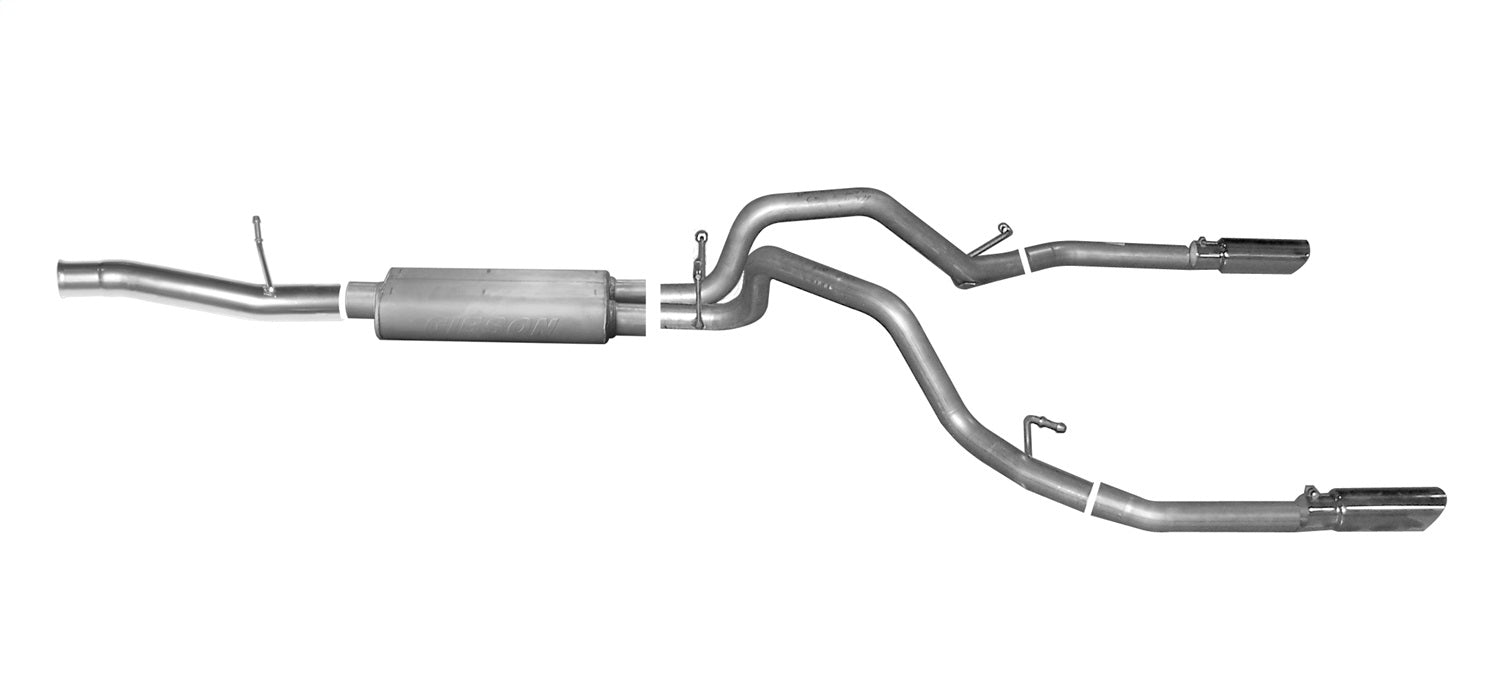 Gibson Performance Exhaust 65654 Cat-Back Dual Split Exhaust System; Stainless Gibson Performance Exhaust 65654