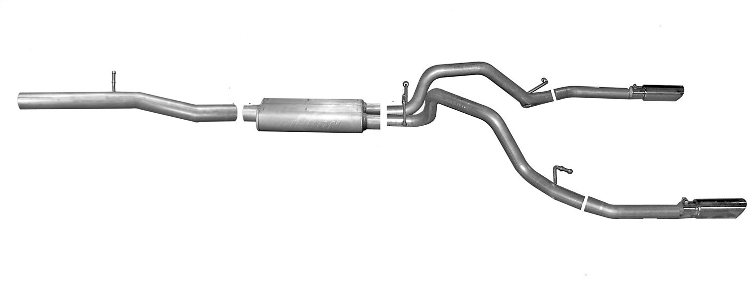 Gibson Performance Exhaust 65657 Cat-Back Dual Split Exhaust System; Stainless Gibson Performance Exhaust 65657