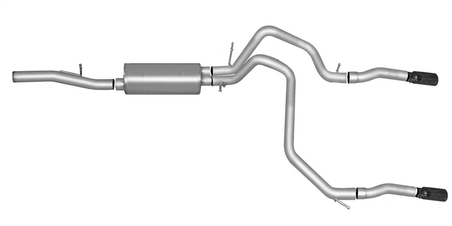 Gibson Performance Exhaust 65669 Cat-Back Dual Split Exhaust System; Stainless Gibson Performance Exhaust 65669