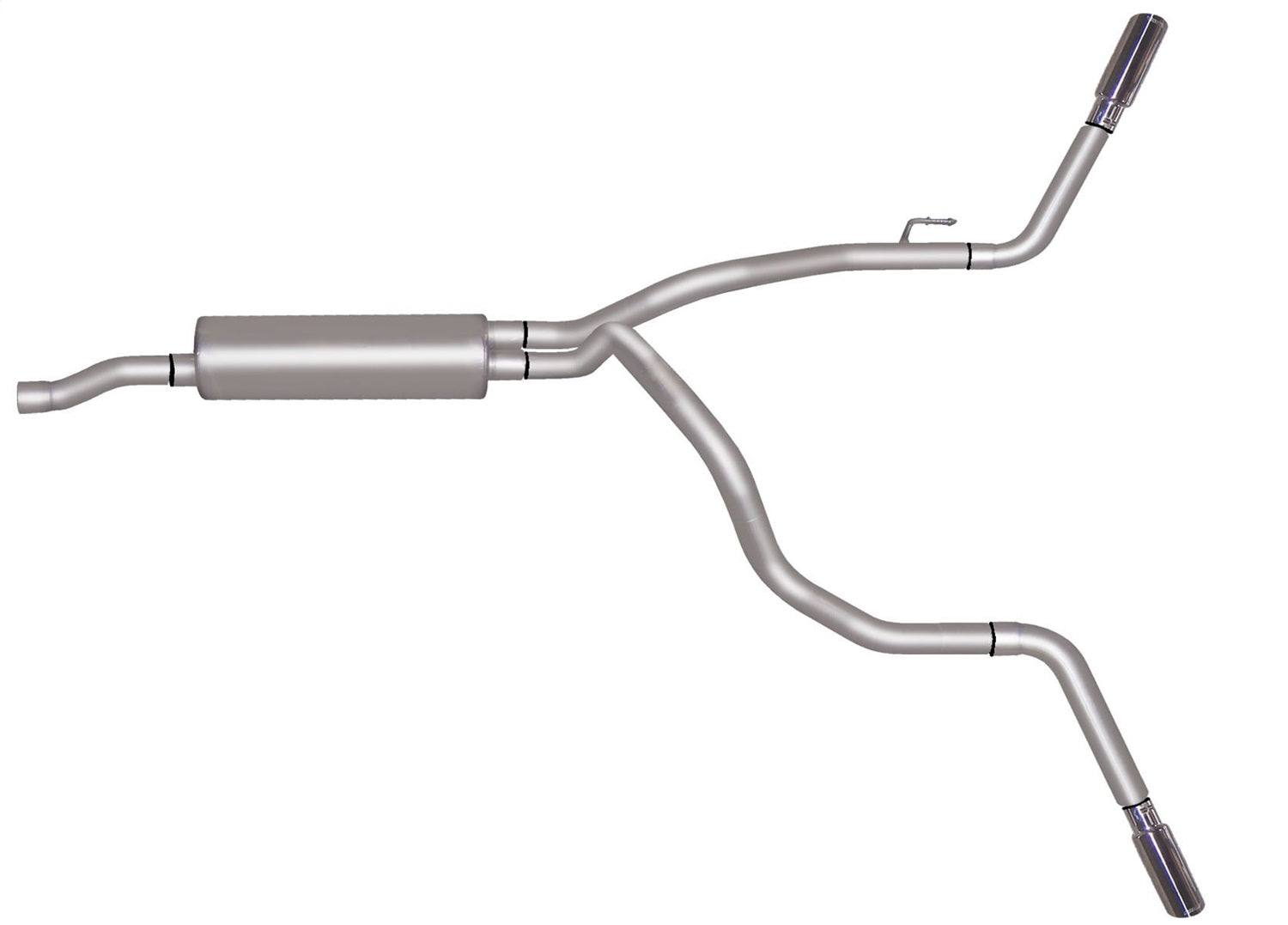 Gibson Performance Exhaust 6566 Cat-Back Dual Extreme Exhaust System; Aluminized Gibson Performance Exhaust 6566