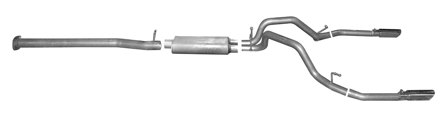 Gibson Performance Exhaust 65673 Cat-Back Dual Split Exhaust System; Stainless Gibson Performance Exhaust 65673