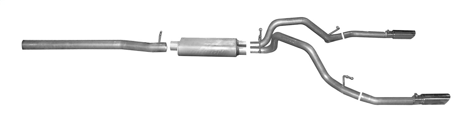 Gibson Performance Exhaust 65680 Cat-Back Dual Split Exhaust System; Stainless Gibson Performance Exhaust 65680