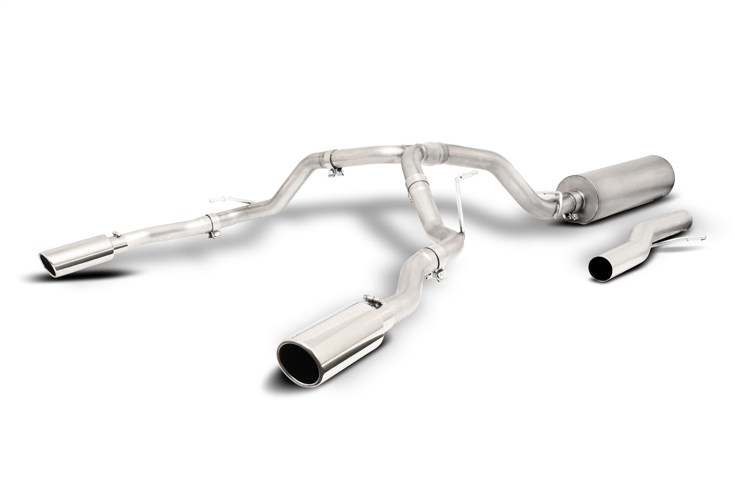 Gibson Performance Exhaust 65682 Cat-Back Dual Split Exhaust System; Stainless Gibson Performance Exhaust 65682