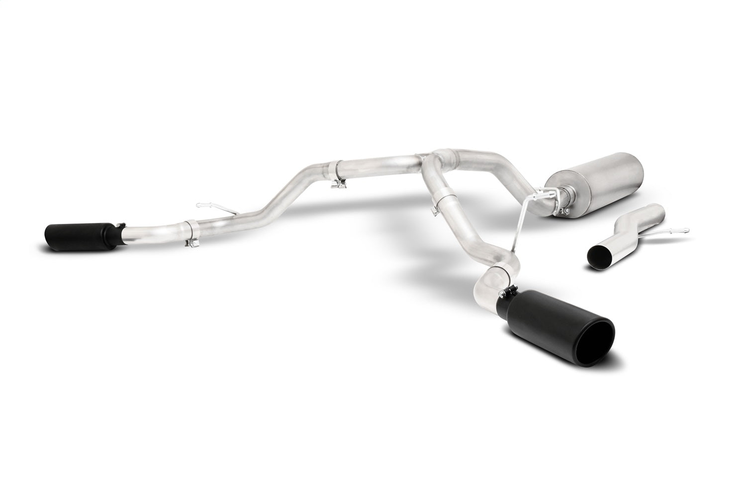 Gibson Performance Exhaust 65683B Black Elite Cat-Back Dual Extreme Exhaust System; Stainless Gibson Performance Exhaust 65683B