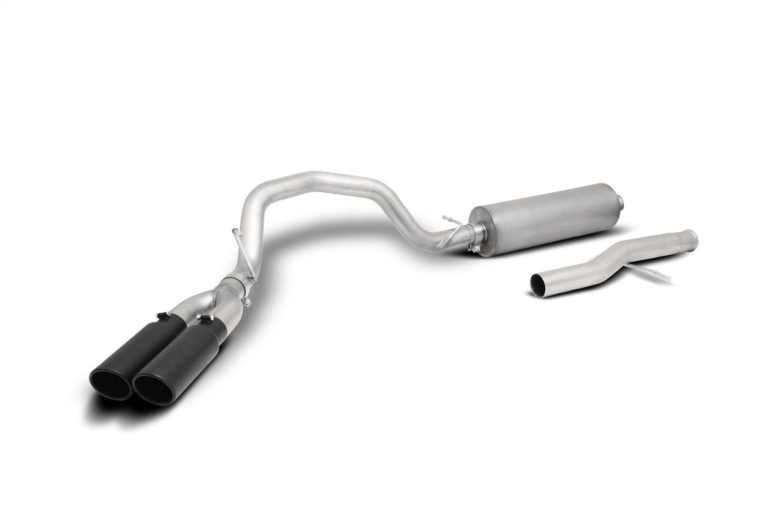 Gibson Performance Exhaust 65697B Black Elite Cat-Back Dual Sport Exhaust System; Stainless Gibson Performance Exhaust 65697B