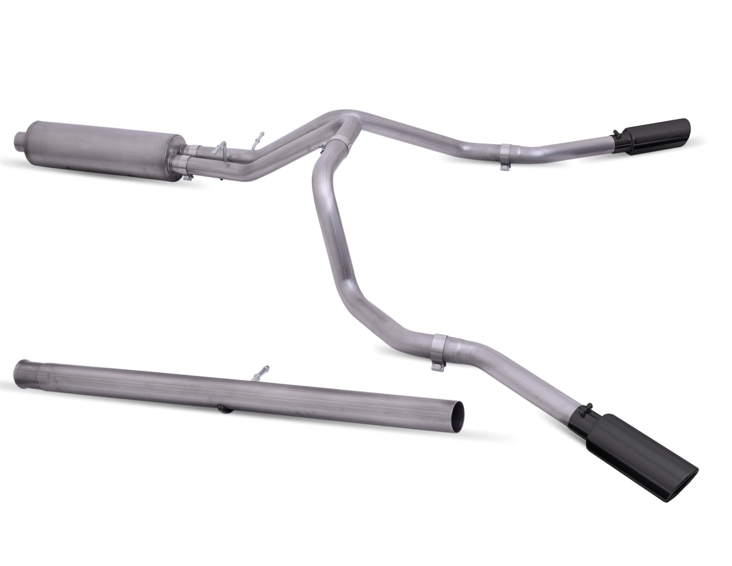 Gibson Performance Exhaust 65712B Black Elite Cat-Back Dual Extreme Exhaust System; Stainless Gibson Performance Exhaust 65712B