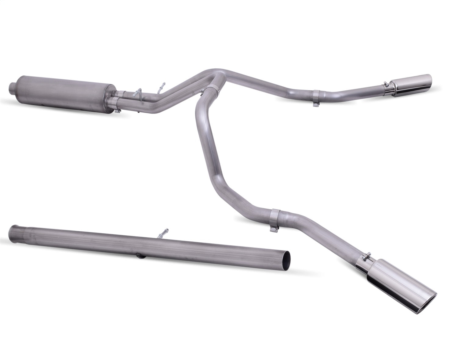 Gibson Performance Exhaust 65714 Cat-Back Dual Extreme Exhaust System; Stainless Gibson Performance Exhaust 65714