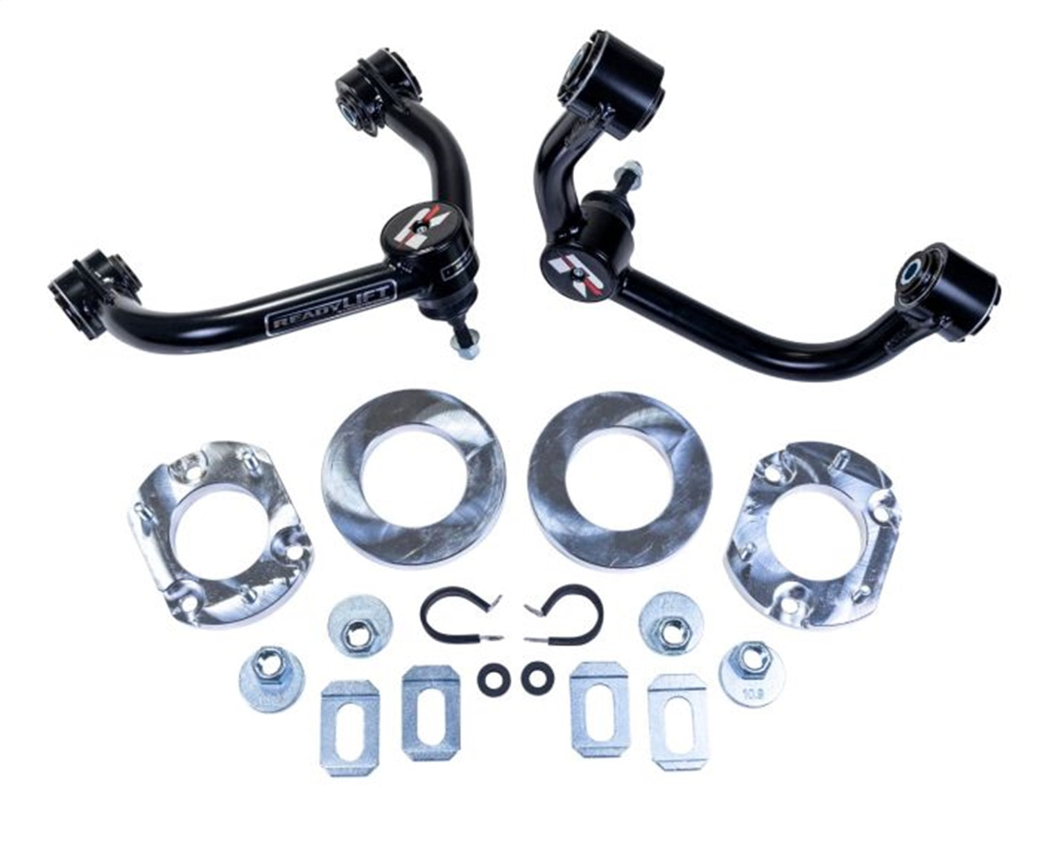 ReadyLift 66-21301 3ft. Front Lift Leveling Kit includes Alignment Cams and UCAs ReadyLift 66-21301