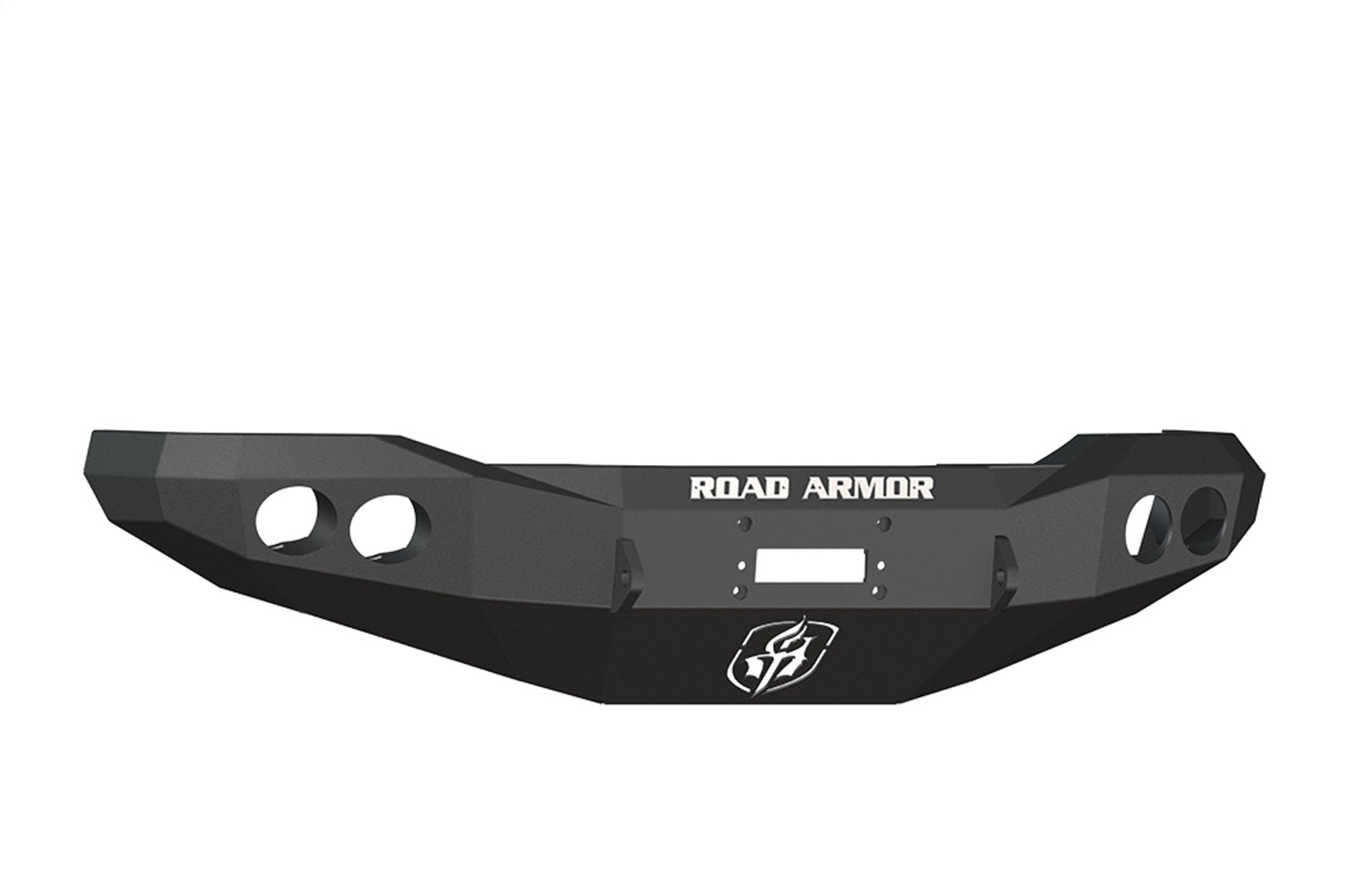 Road Armor 66000B Stealth Winch Front Bumper; Round Holes; Texture Black; Road Armor 66000B
