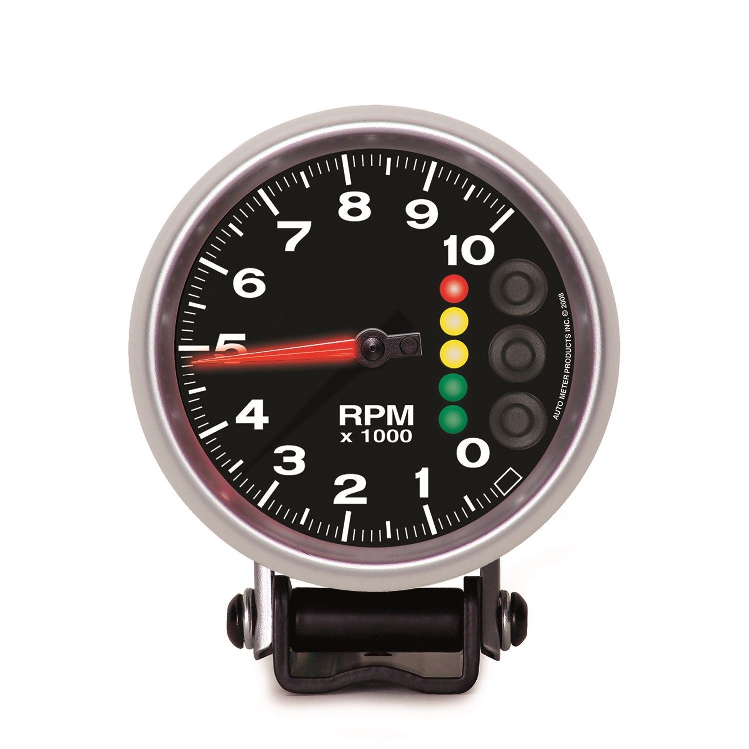 AutoMeter 6606-05705 GAUGE; TACH; 3 3/4in.; 10K RPM; W/PIT ROAD SPEED LIGHTS/PEAK MEM; ELITE AutoMeter 6606-05705
