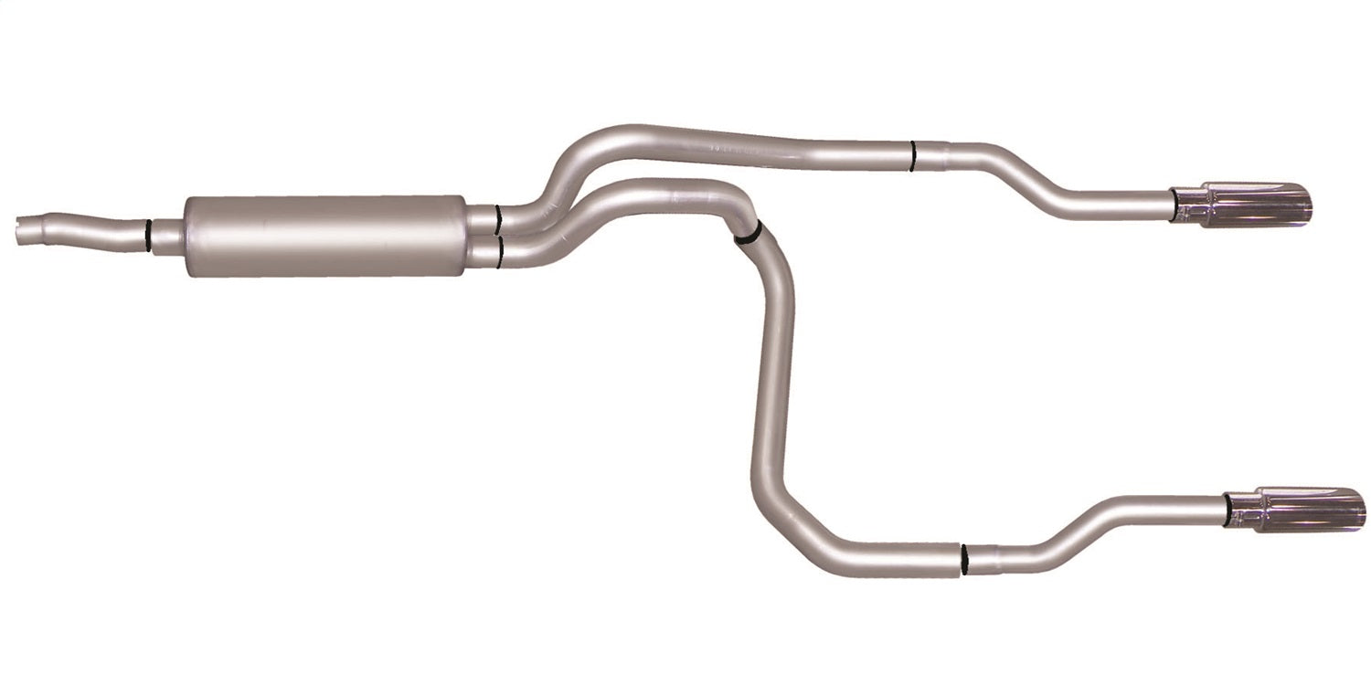 Gibson Performance Exhaust 66511 Cat-Back Dual Split Exhaust System; Stainless Gibson Performance Exhaust 66511