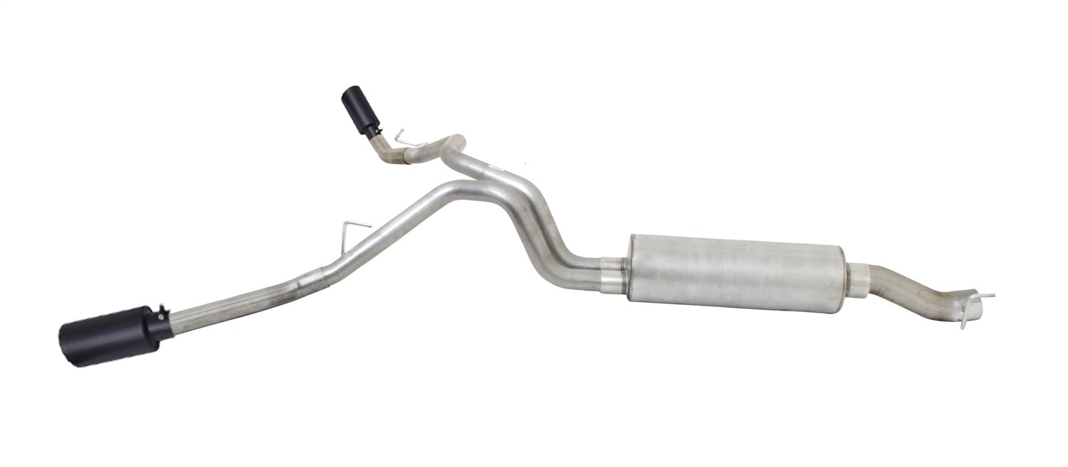 Gibson Performance Exhaust 66567B Black Elite Cat-Back Dual Extreme Exhaust System; Stainless Gibson Performance Exhaust 66567B