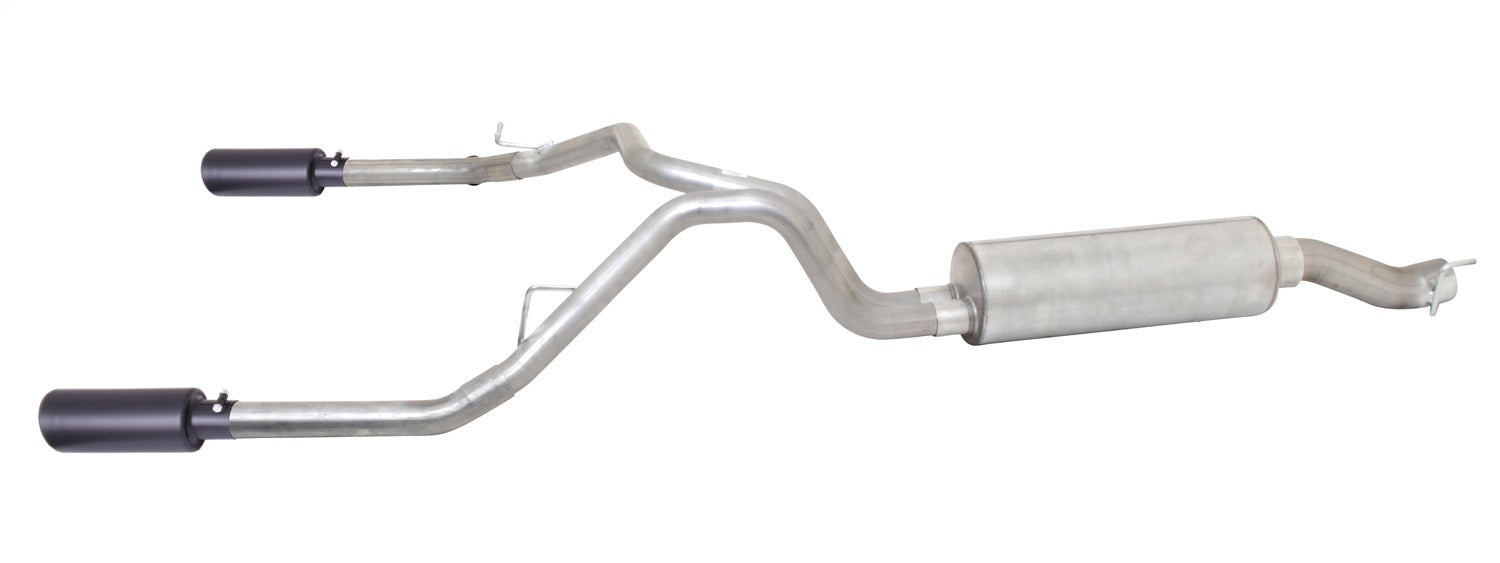 Gibson Performance Exhaust 66568B Black Elite Cat-Back Dual Split Exhaust System; Stainless Gibson Performance Exhaust 66568B