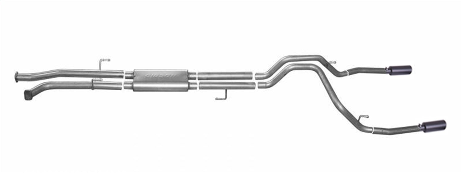 Gibson Performance Exhaust 67402B Black Elite Cat-Back Dual Split Exhaust System; Stainless Gibson Performance Exhaust 67402B