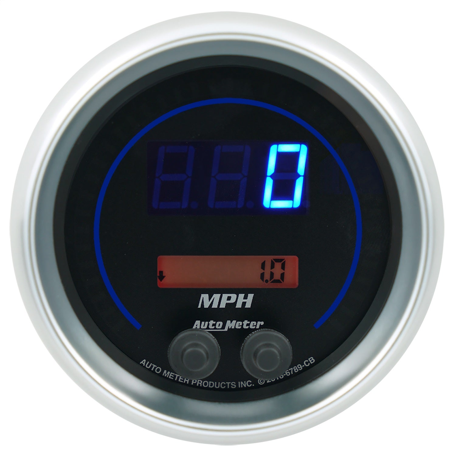 AutoMeter 6789-CB 3-3/8in. SPEEDOMETER 260 MPH/260 KM/H ELEC. PROGRAMMABLE; COBALT ELITE DIGITAL AutoMeter 6789-CB
