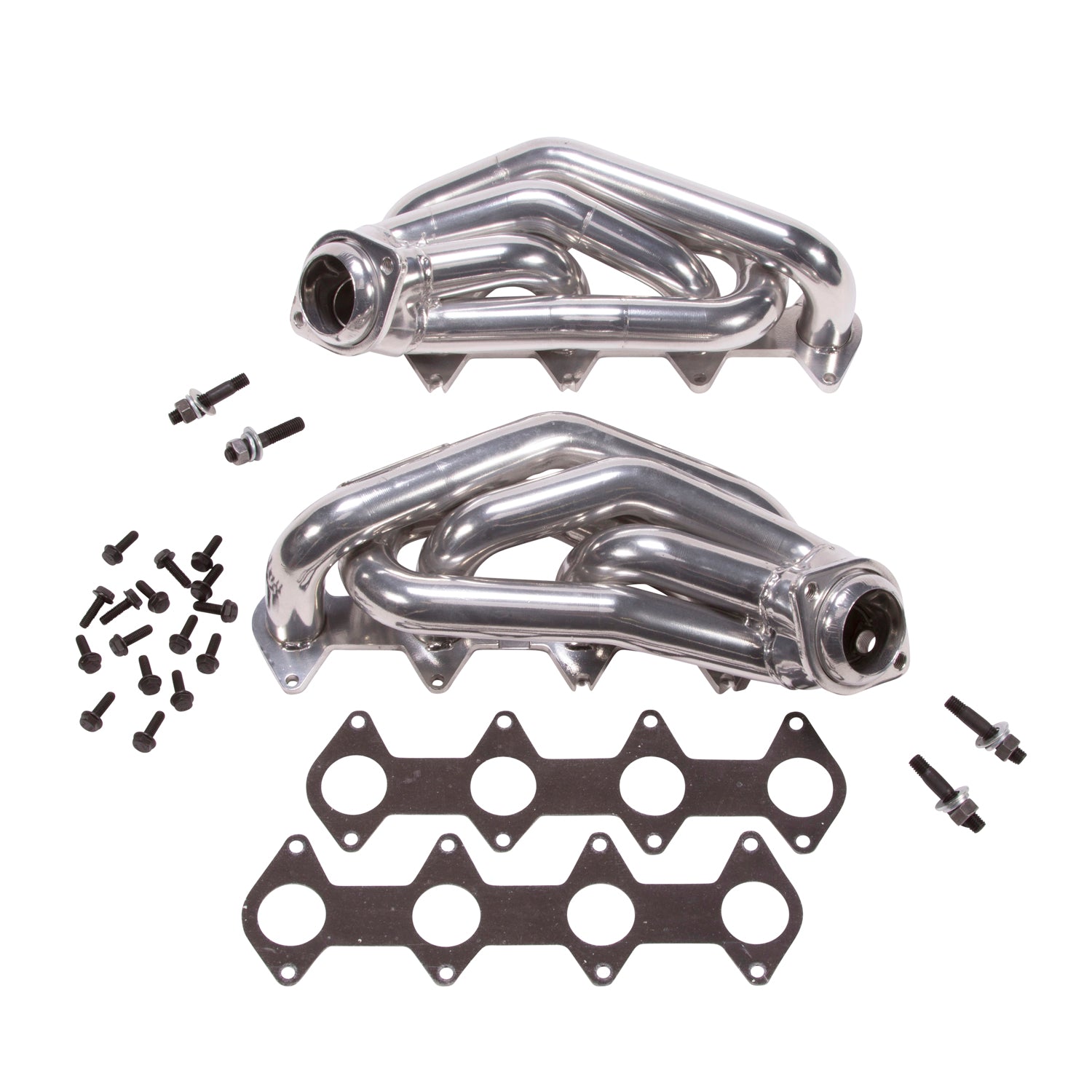 BBK Performance Parts 16120 2005-2010 MUSTANG GT 1-5/8 SHORTY TUNED LENGTH HEADERS (POLISHED SILVER CERAMIC) BBK Performance Parts 16120