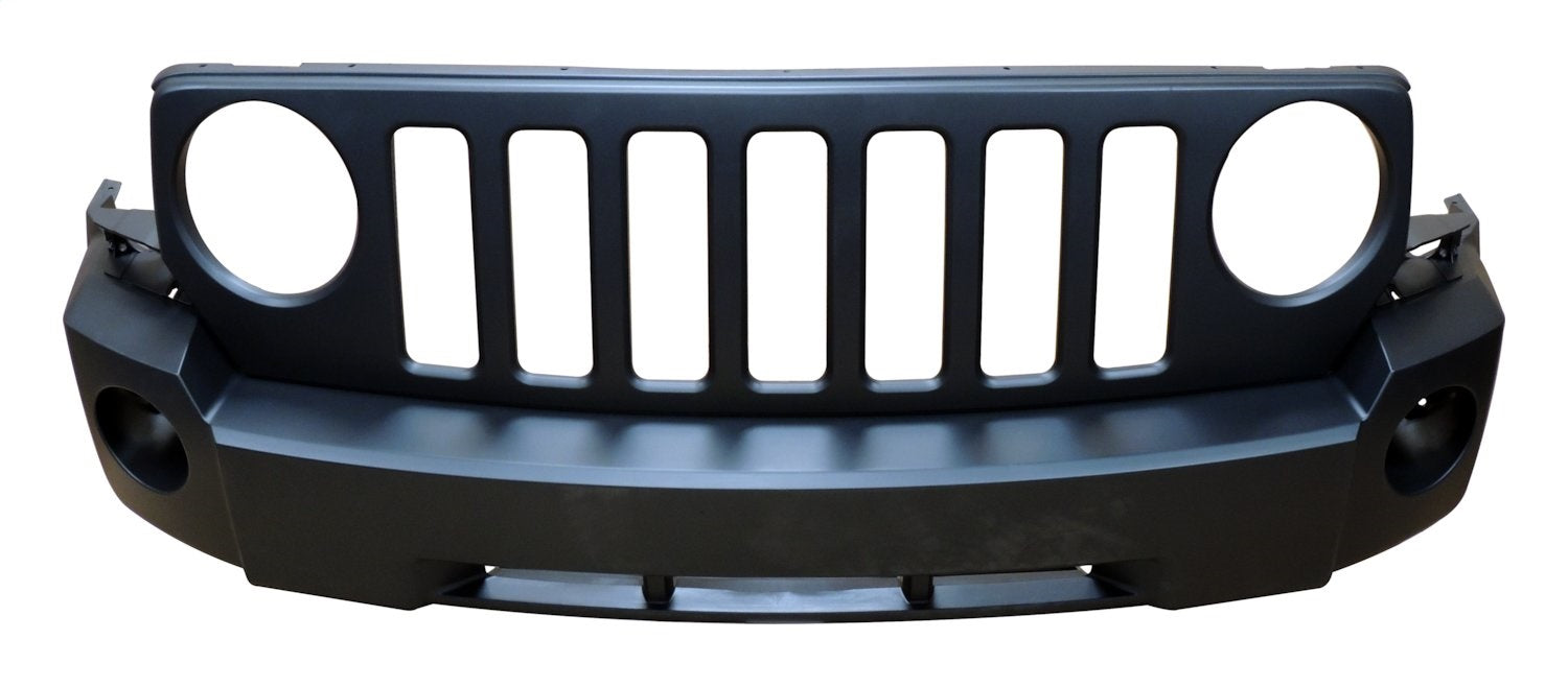 Crown Automotive Jeep Replacement 68021299AB Front Bumper Fascia; Primed; w/o Tow Hooks; Crown Automotive Jeep Replacement 68021299AB