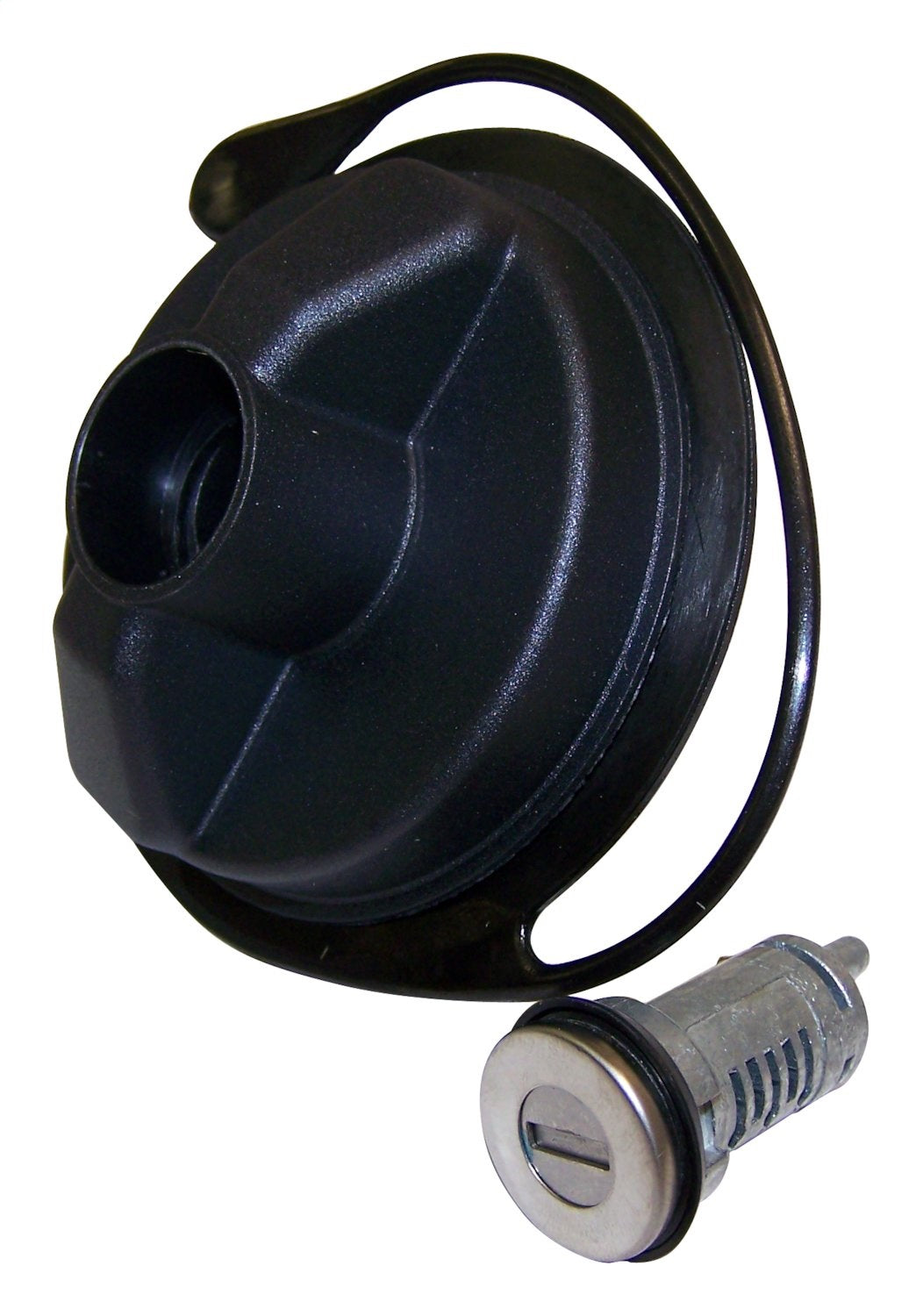 Crown Automotive Jeep Replacement 68030940AA Fuel Cap; Locking; Incl. Uncoded Lock Cylinder/Tether; Crown Automotive Jeep Replacement 68030940AA