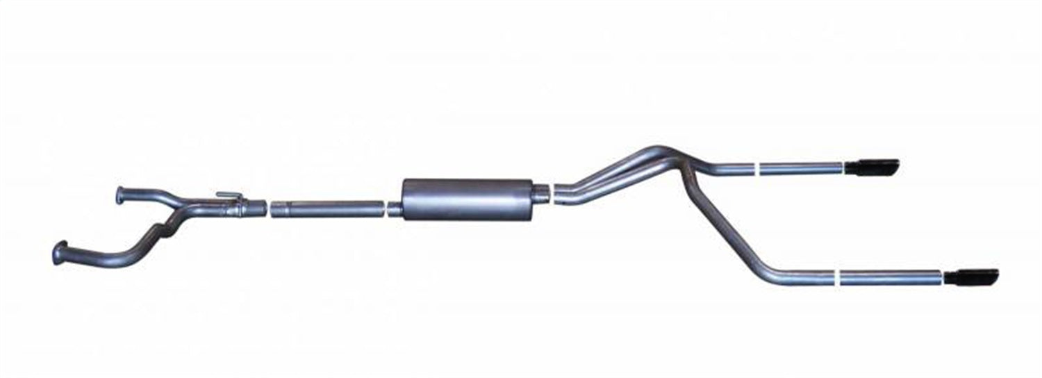 Gibson Performance Exhaust 68200B Black Elite Cat-Back Dual Split Exhaust System; Stainless Gibson Performance Exhaust 68200B