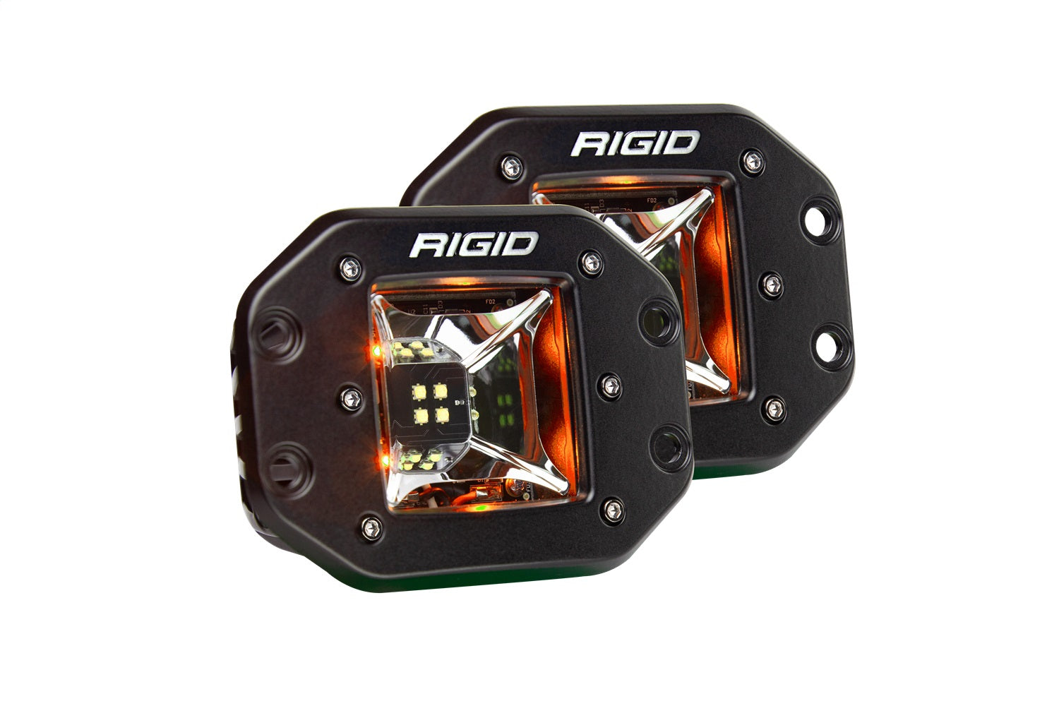 RIGID Industries 68214 RADIANCE SCENE AMBER BACKLIGHT FLUSH MOUNT PAIR RIGID Industries 68214