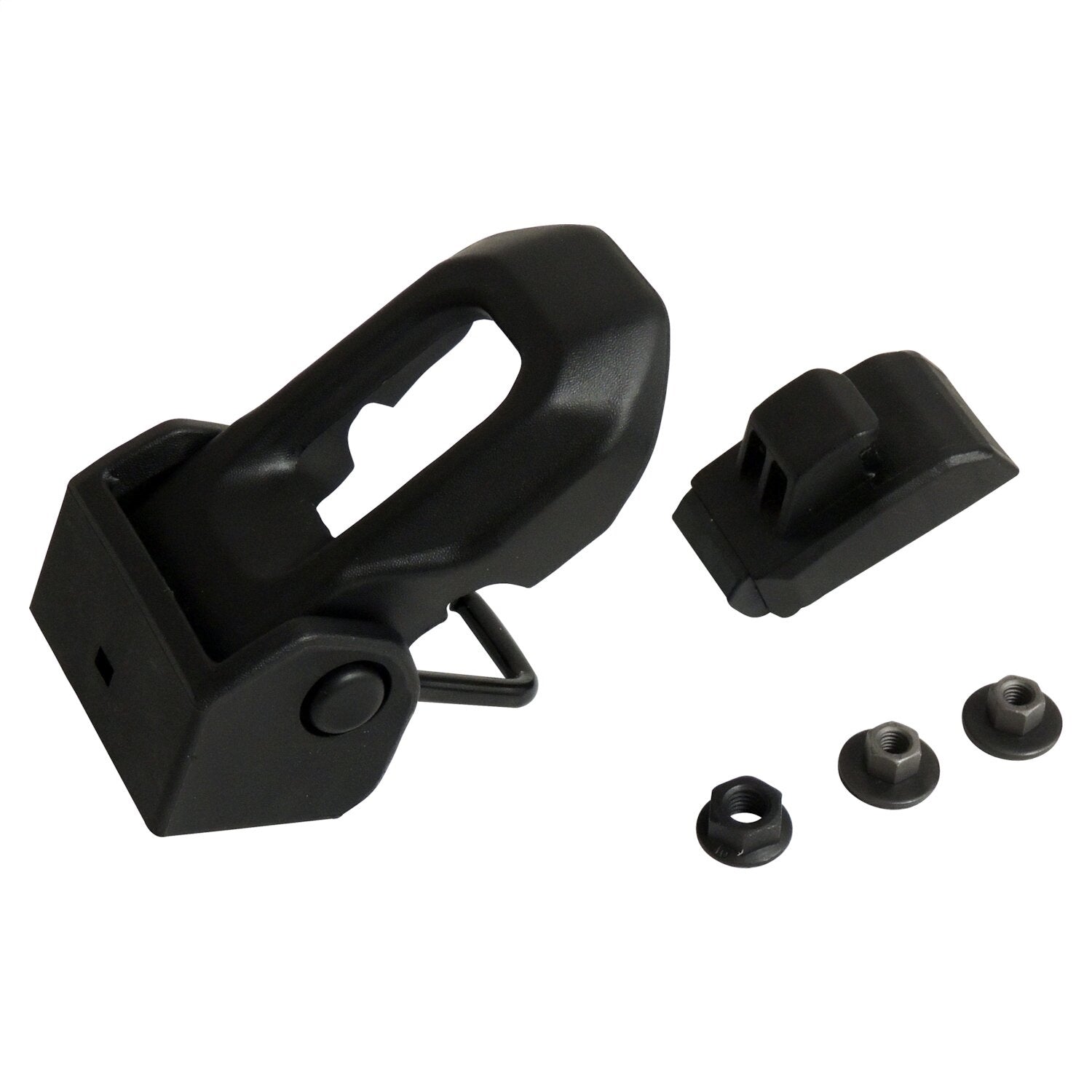 Crown Automotive Jeep Replacement 68240952K Hood Catch Kit; Includes Catch/Bracket And Hardware; Black; Crown Automotive Jeep Replacement 68240952K