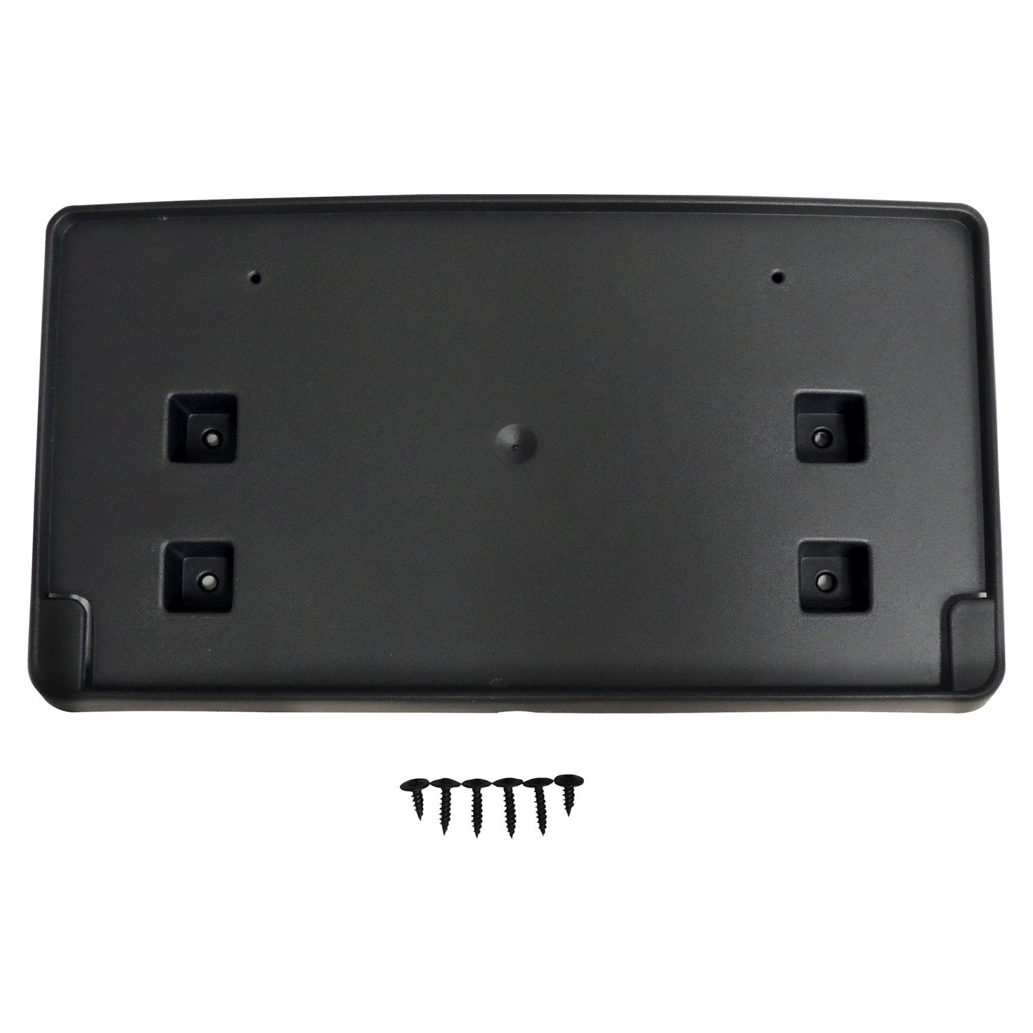 Crown Automotive Jeep Replacement 68295610AA License Plate Bracket; Front; Incl. Hardware; w/ Steel Bumper; Crown Automotive Jeep Replacement 68295610AA