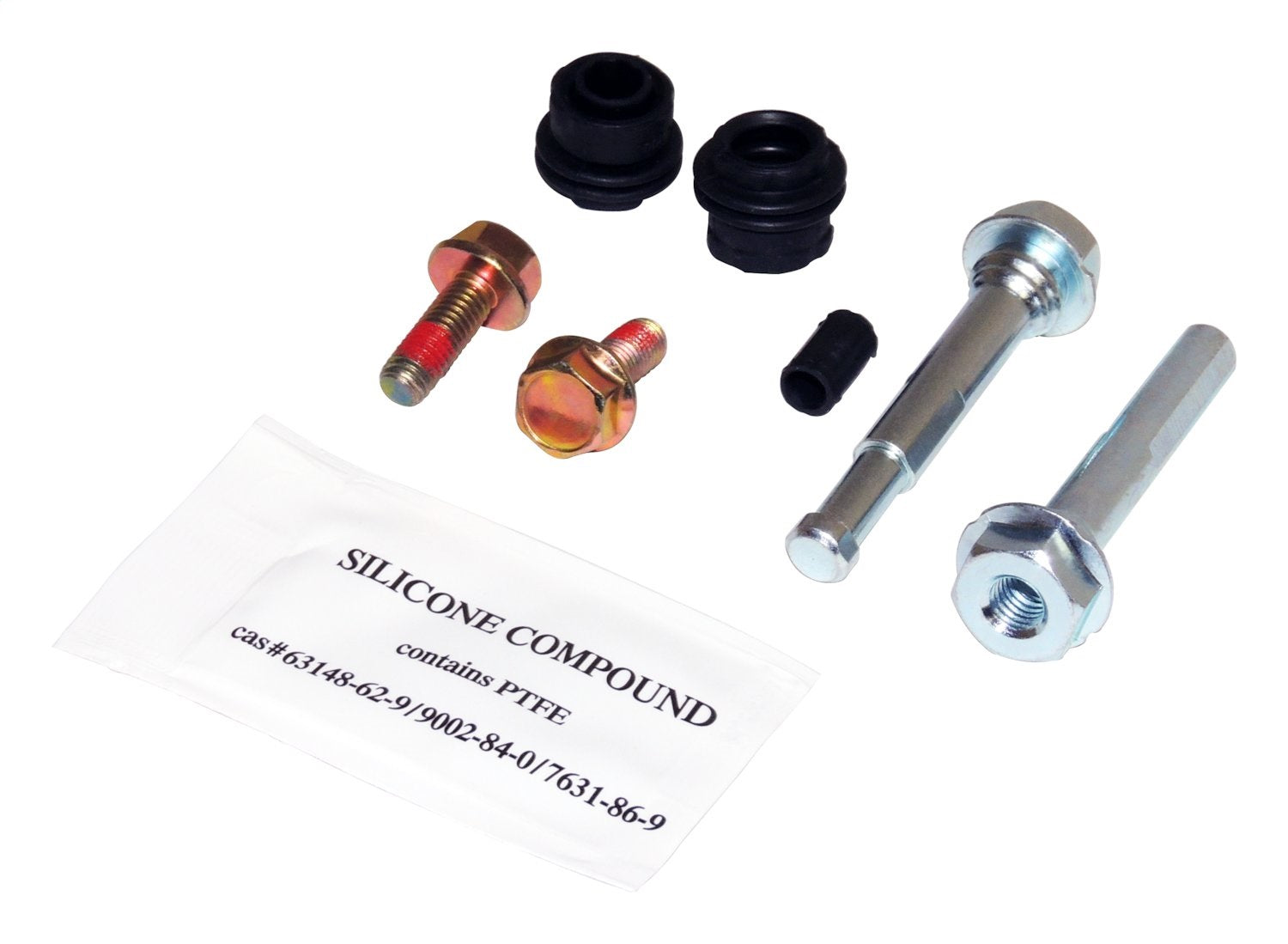 Crown Automotive Jeep Replacement 68385240AA Brake Caliper Pin Kit; Rear; Incl. 2 Pins; 2 Boots; 2 Bolts; Grease; Crown Automotive Jeep Replacement 68385240AA