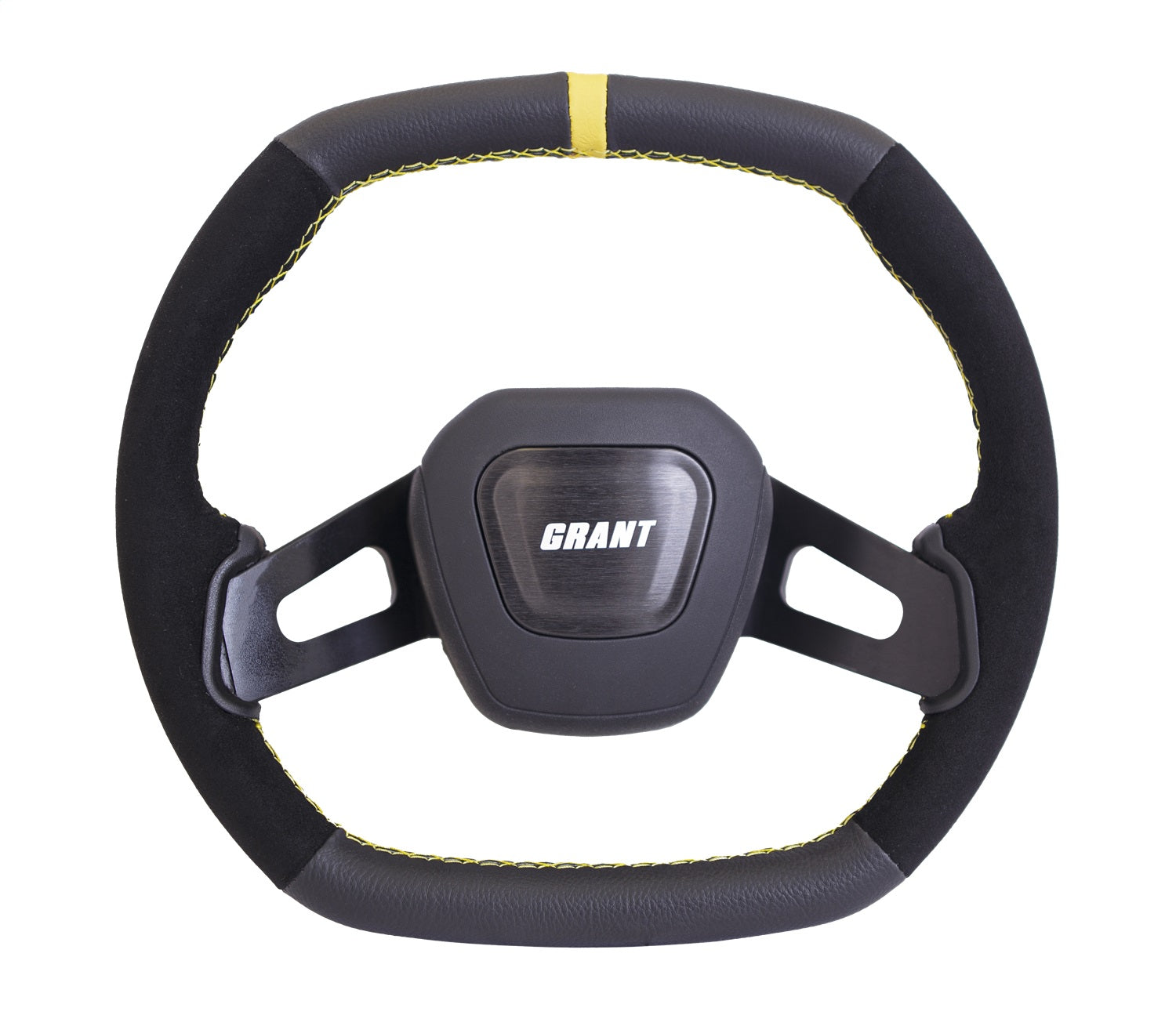 Grant 684 C8 Performance Steering Wheel; Yellow Center Stripe; Grant 684
