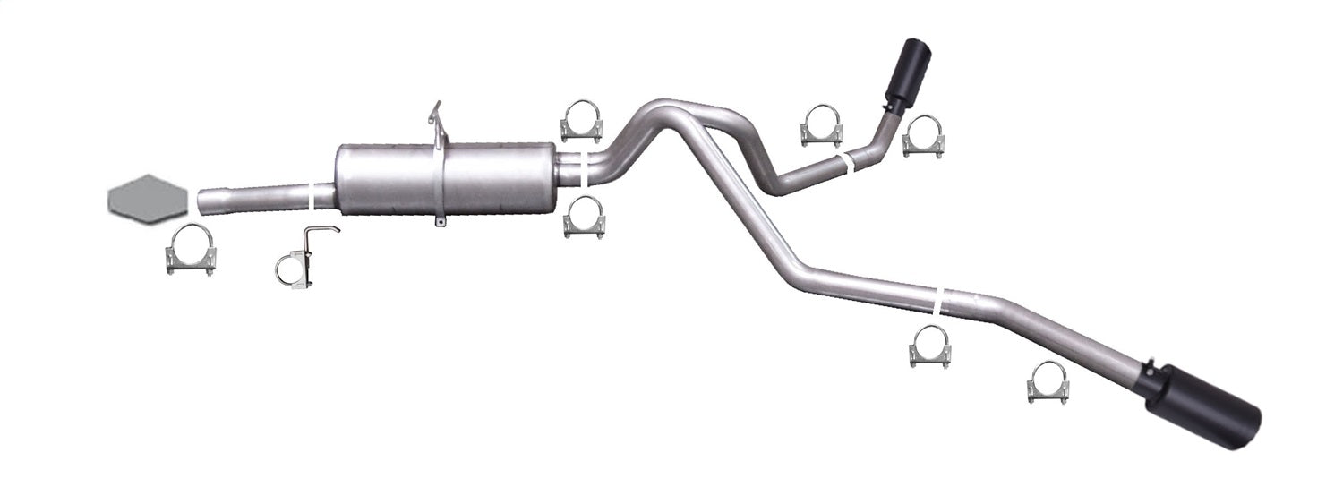Gibson Performance Exhaust 69004B Black Elite Cat-Back Dual Extreme Exhaust System; Stainless Gibson Performance Exhaust 69004B